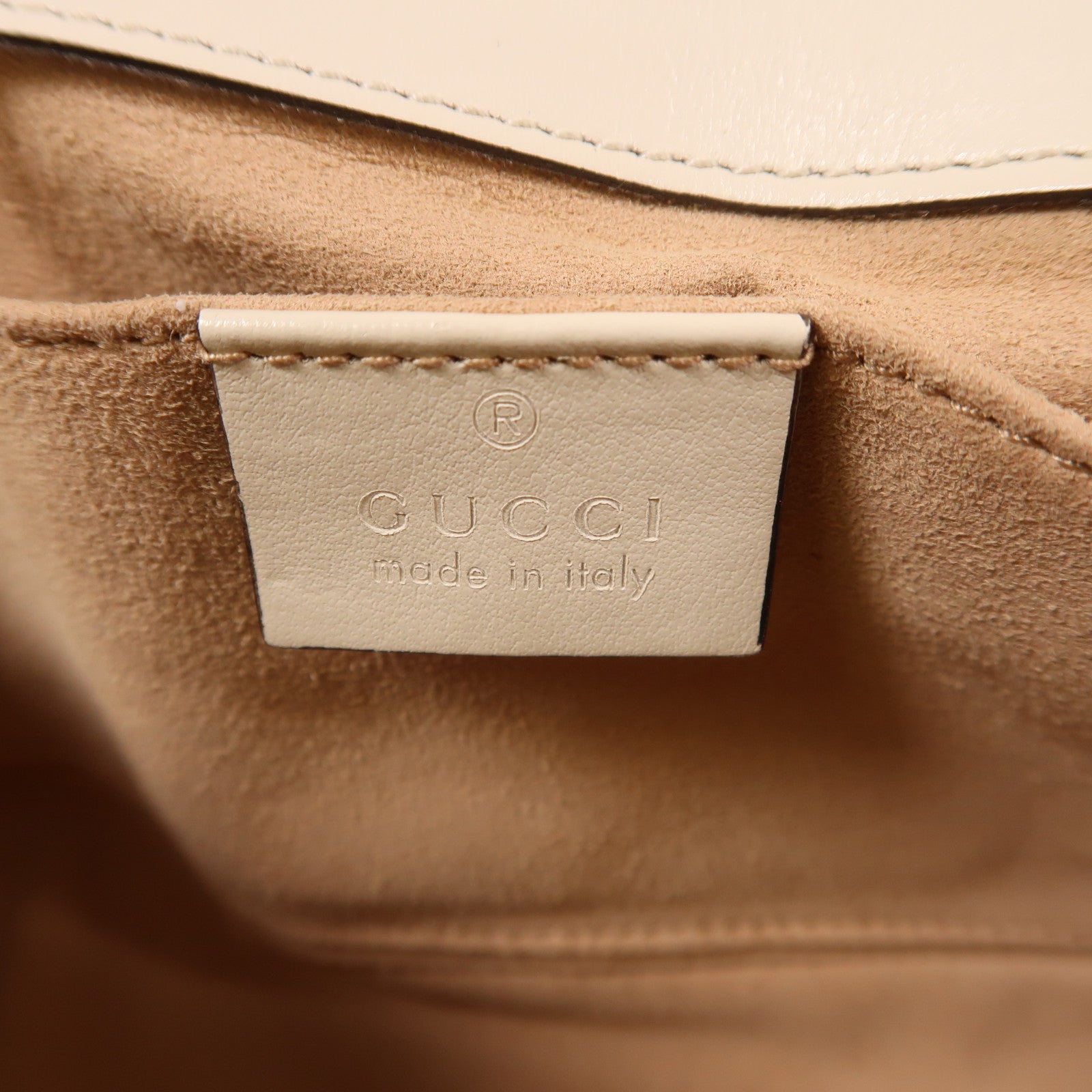 GUCCI 牛皮皮革GG Marmont金扣鏈帶肩背袋