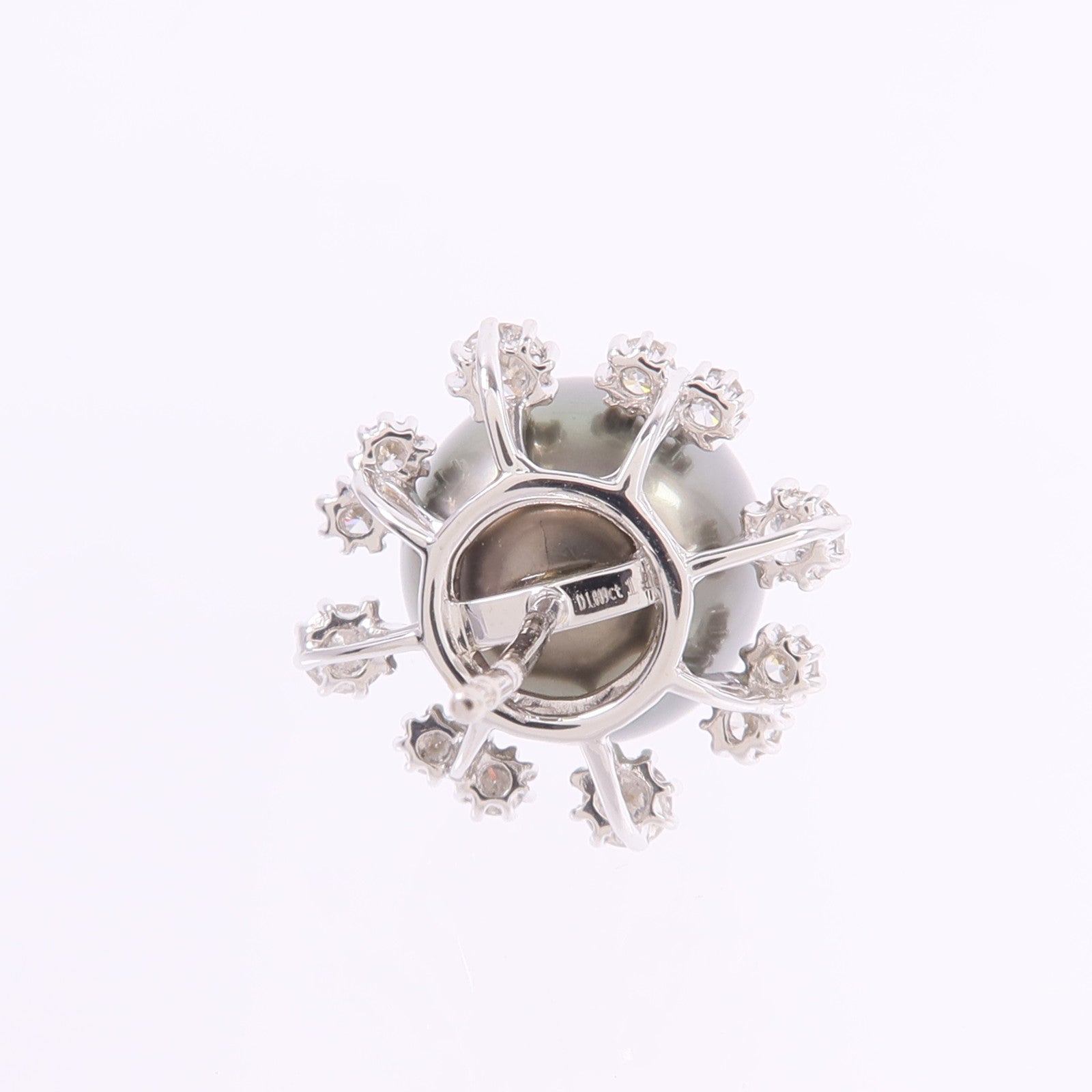 JEWELRY 18K白金Pearl Diamond Earrings珍珠/鑽石耳環