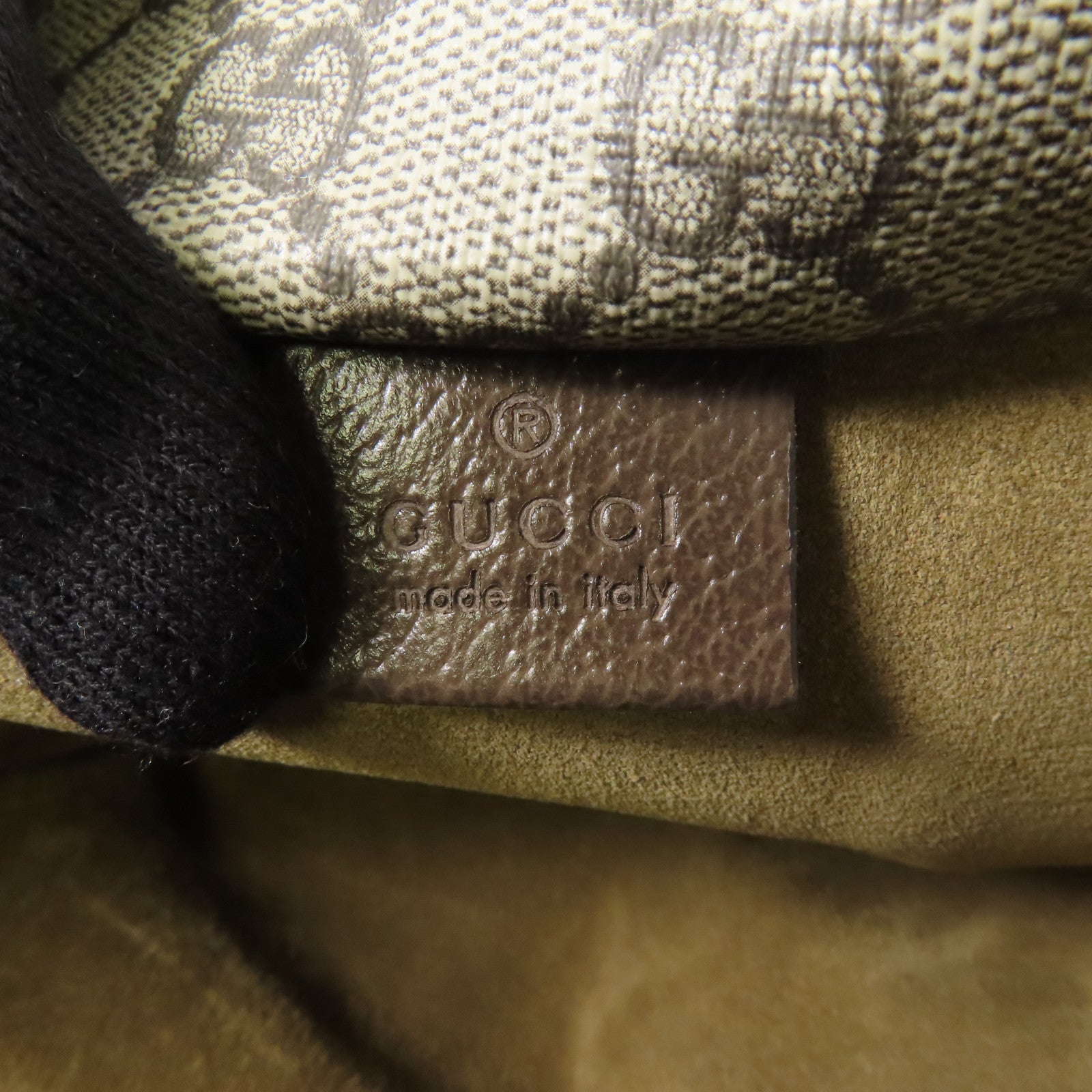 GUCCI 塗層帆布Jackie 1961 Medium銀扣肩背袋