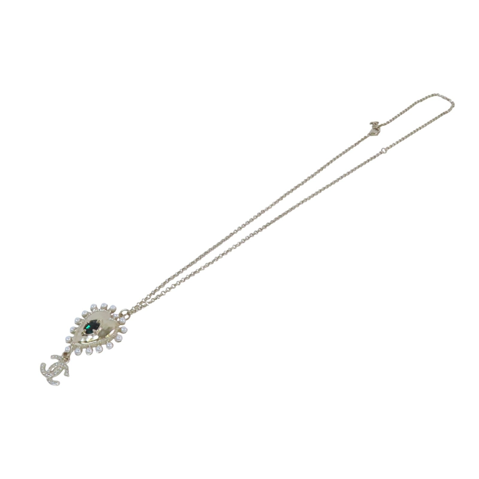 CHANEL 【激減優惠】金屬/PVC/仿珍珠Necklace金扣項鏈