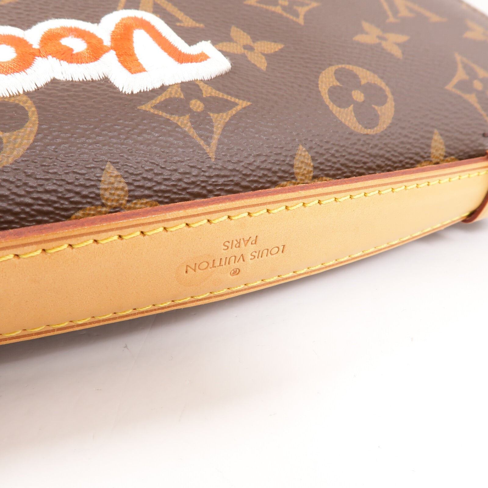 LOUIS VUITTON Monogram Patches Pochette Metis金扣手挽肩背兩用袋棕色
