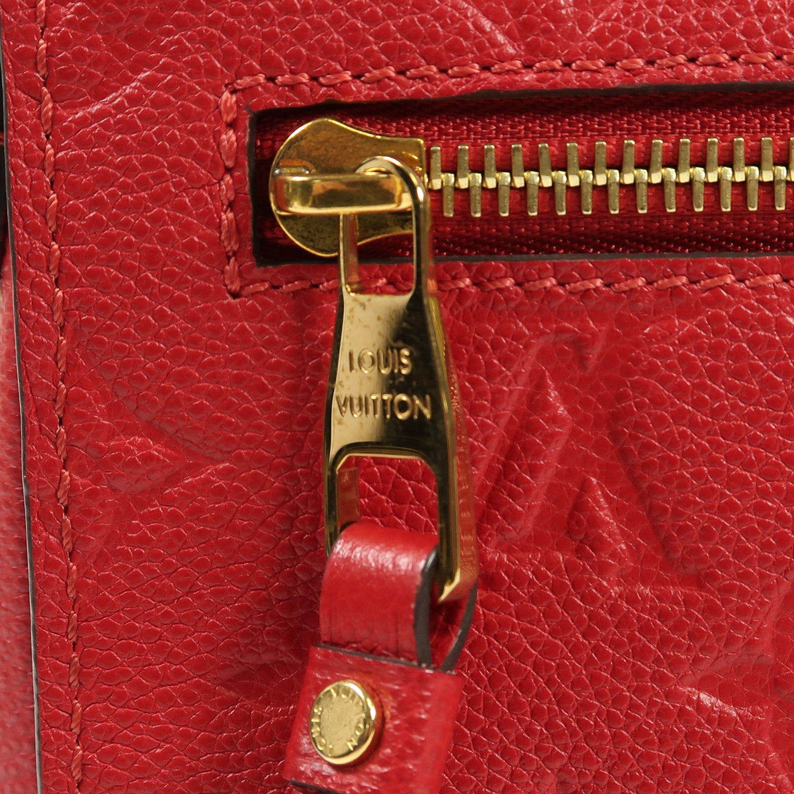 LOUIS VUITTON Monogram Empreinte Pochette Metis金扣手挽肩背兩用袋