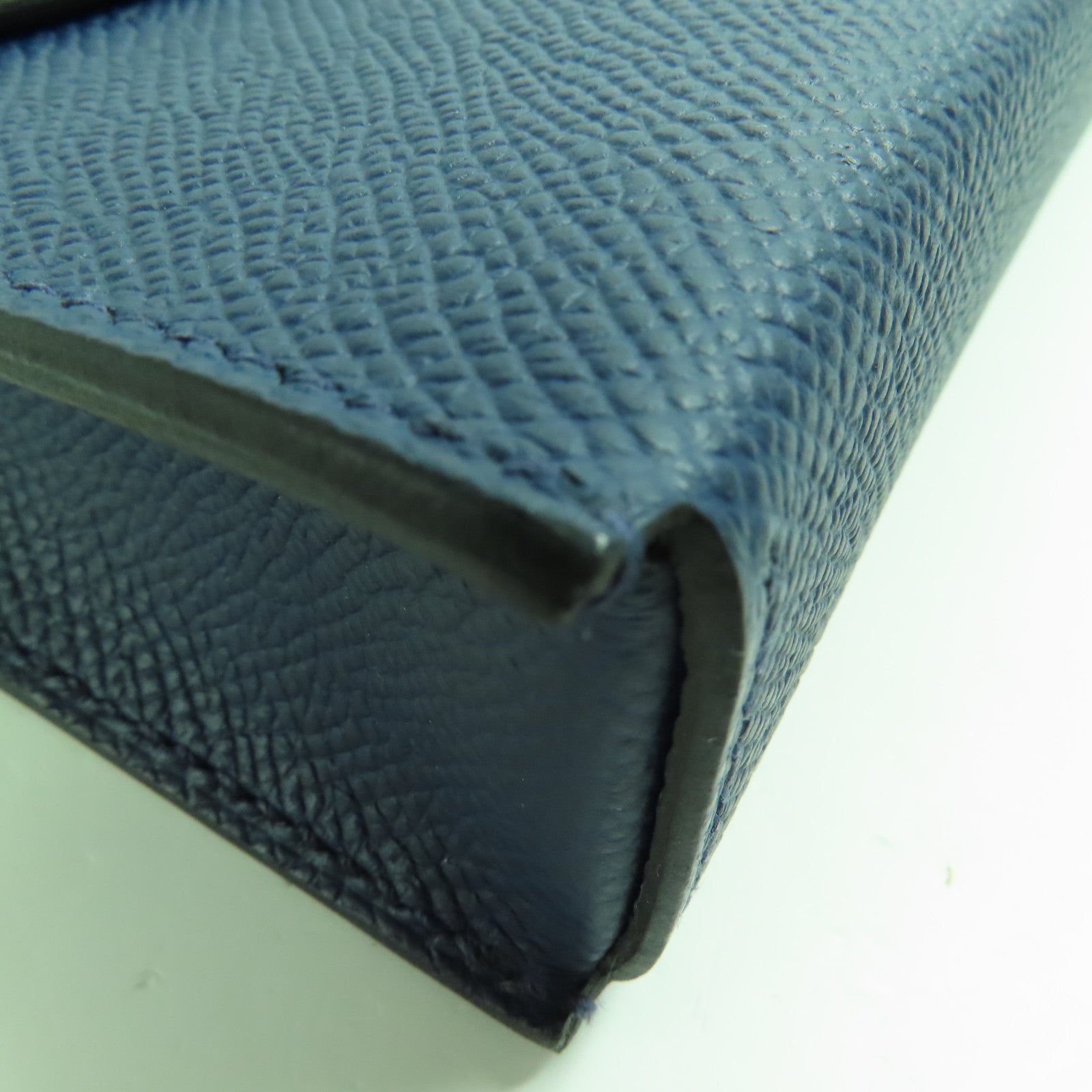 HERMES Epsom皮革Hermesnap Wallet銀扣肩背袋