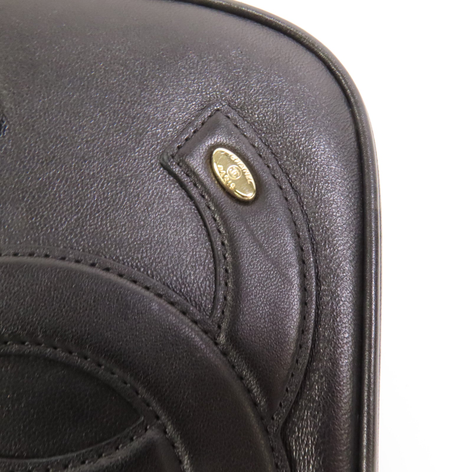 CHANEL 牛皮皮革CC Mania Waist Bag金扣鏈帶腰包