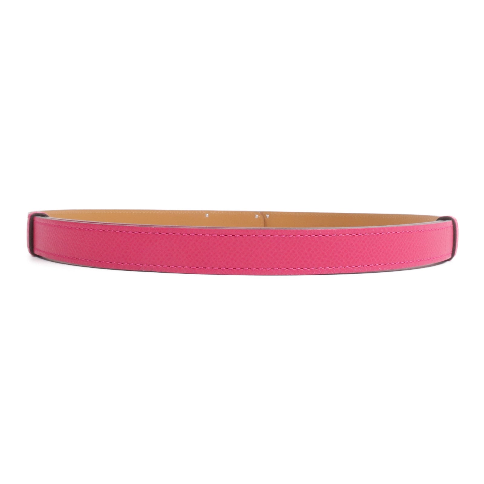 HERMES 【激減優惠】Epsom皮革Kelly 18 Belt皮帶Rose Mexico