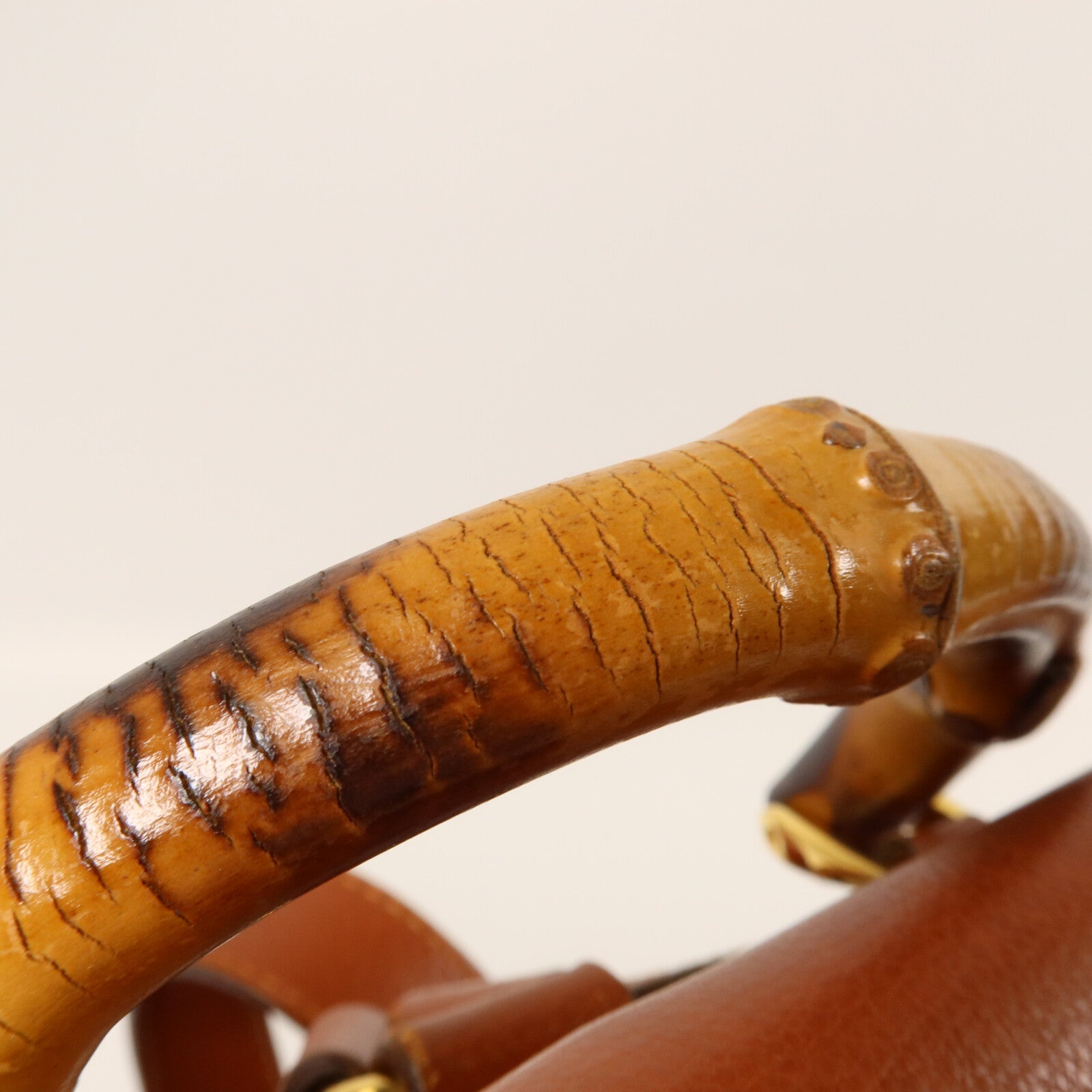 GUCCI 牛皮皮革Vintage Bamboo Backpack背包