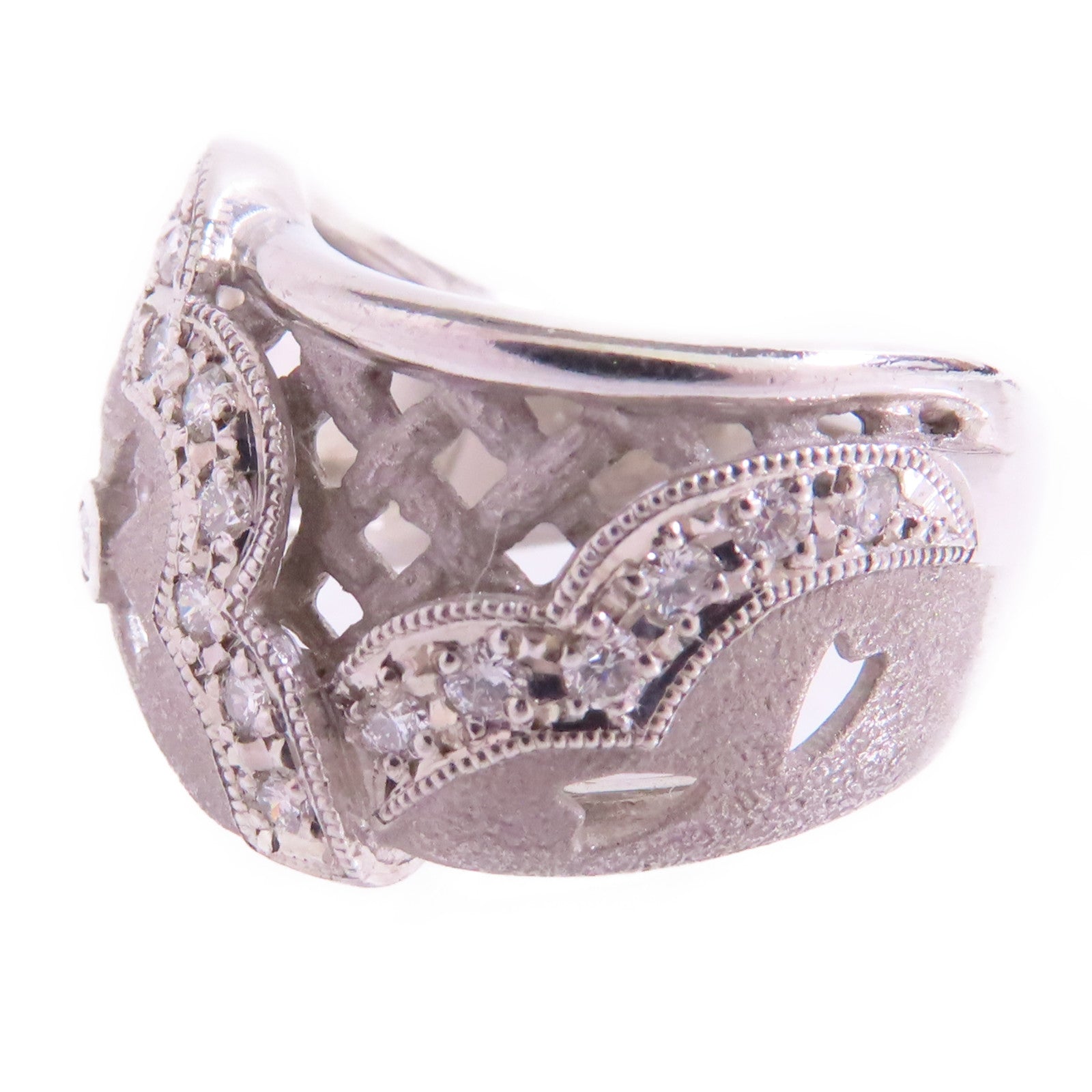 JEWELRY 【激減優惠】PT900鉑金/鑽石Diamond Ring戒指US#6.25