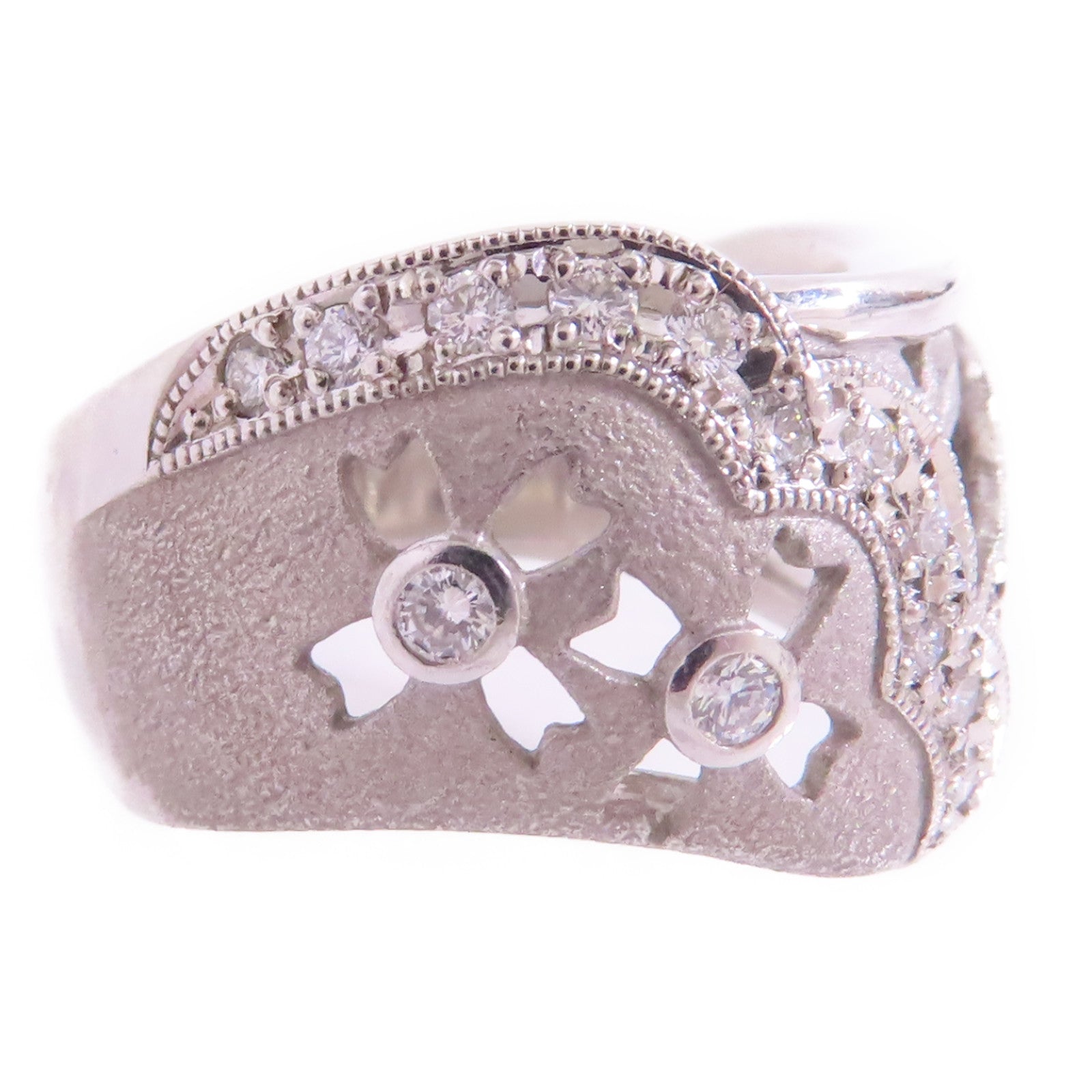 JEWELRY 【激減優惠】PT900鉑金/鑽石Diamond Ring戒指US#6.25