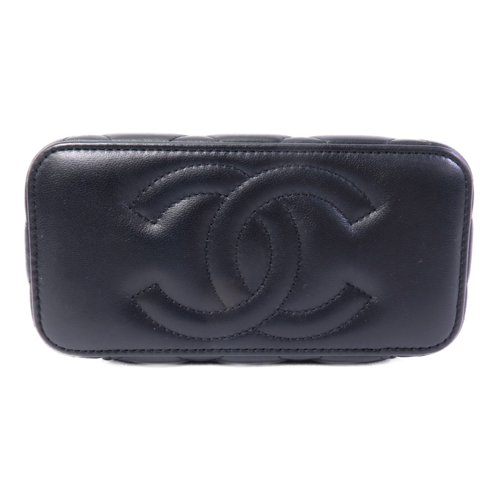 CHANEL 羊皮皮革Vanity Case鏈帶肩背袋