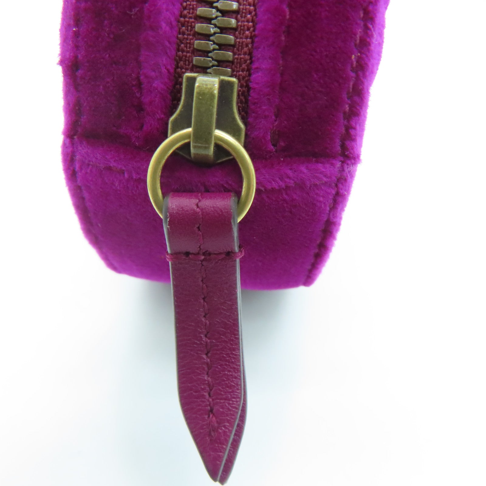 GUCCI 斜紋Velvet Waist Bag金扣腰包紫色