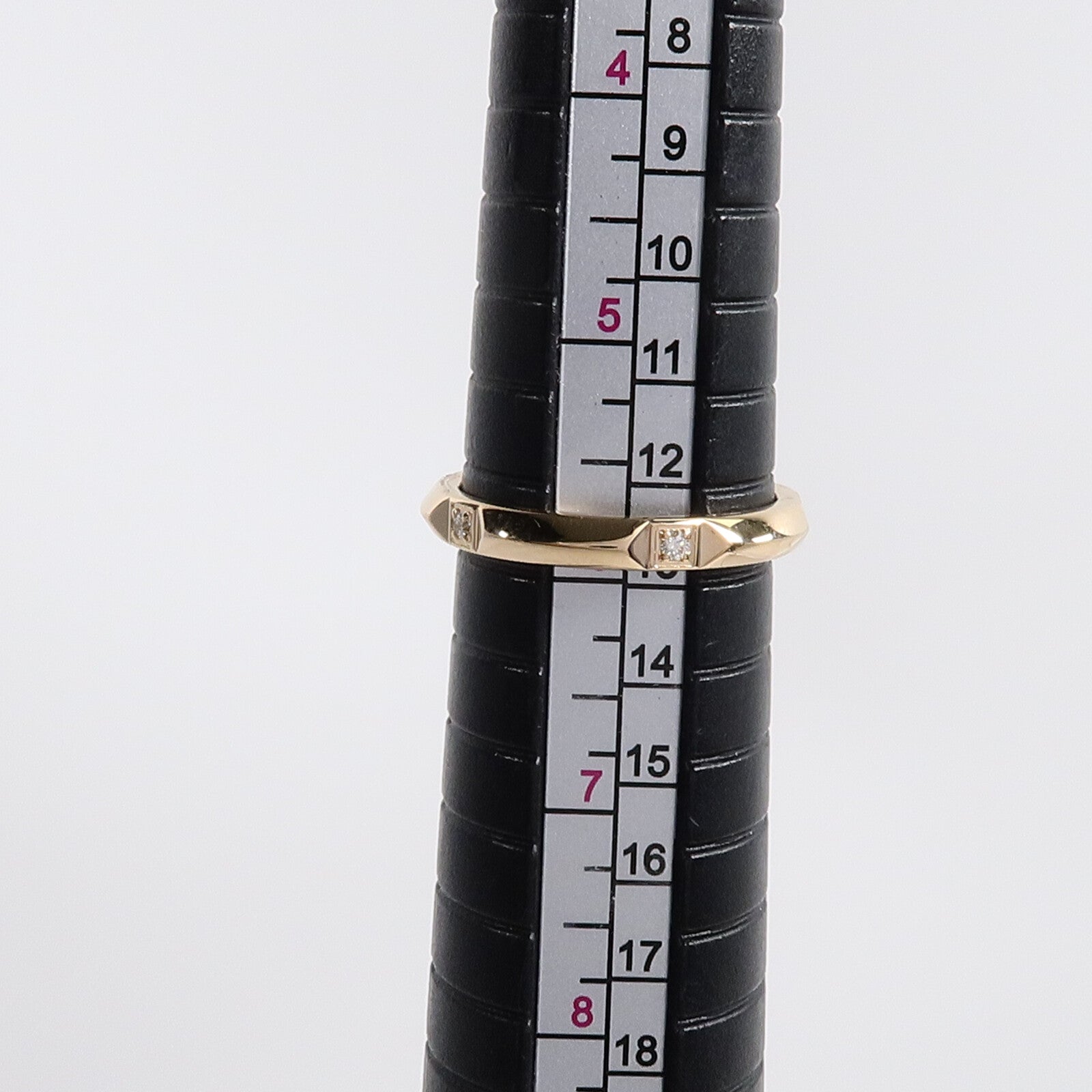 TIFFANY＆CO 18K玫瑰金True Band Diamond Ring鑽石戒指