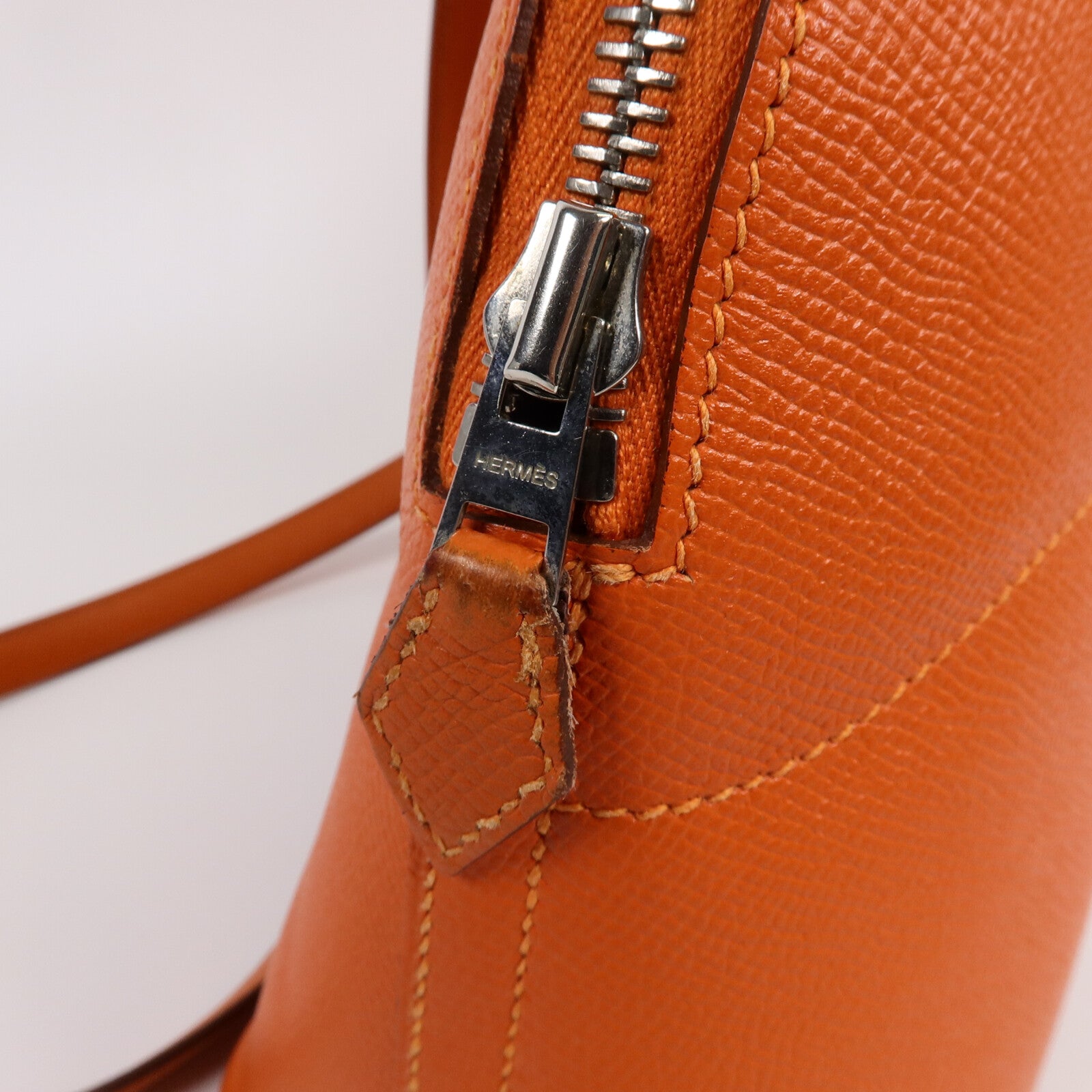 HERMES Epsom皮革Bolide 27手挽袋Feu