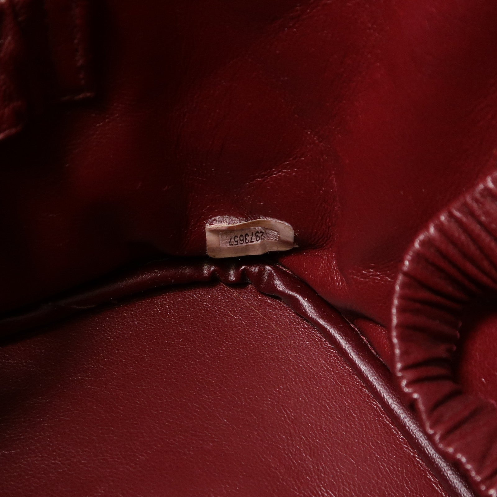 CHANEL 【激減優惠】羊皮皮革Vintage Vanity Bag金扣化妝袋