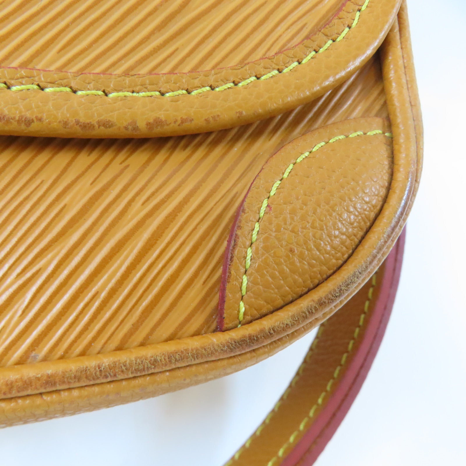 LOUIS VUITTON Epi Buci銀扣肩背袋啡色