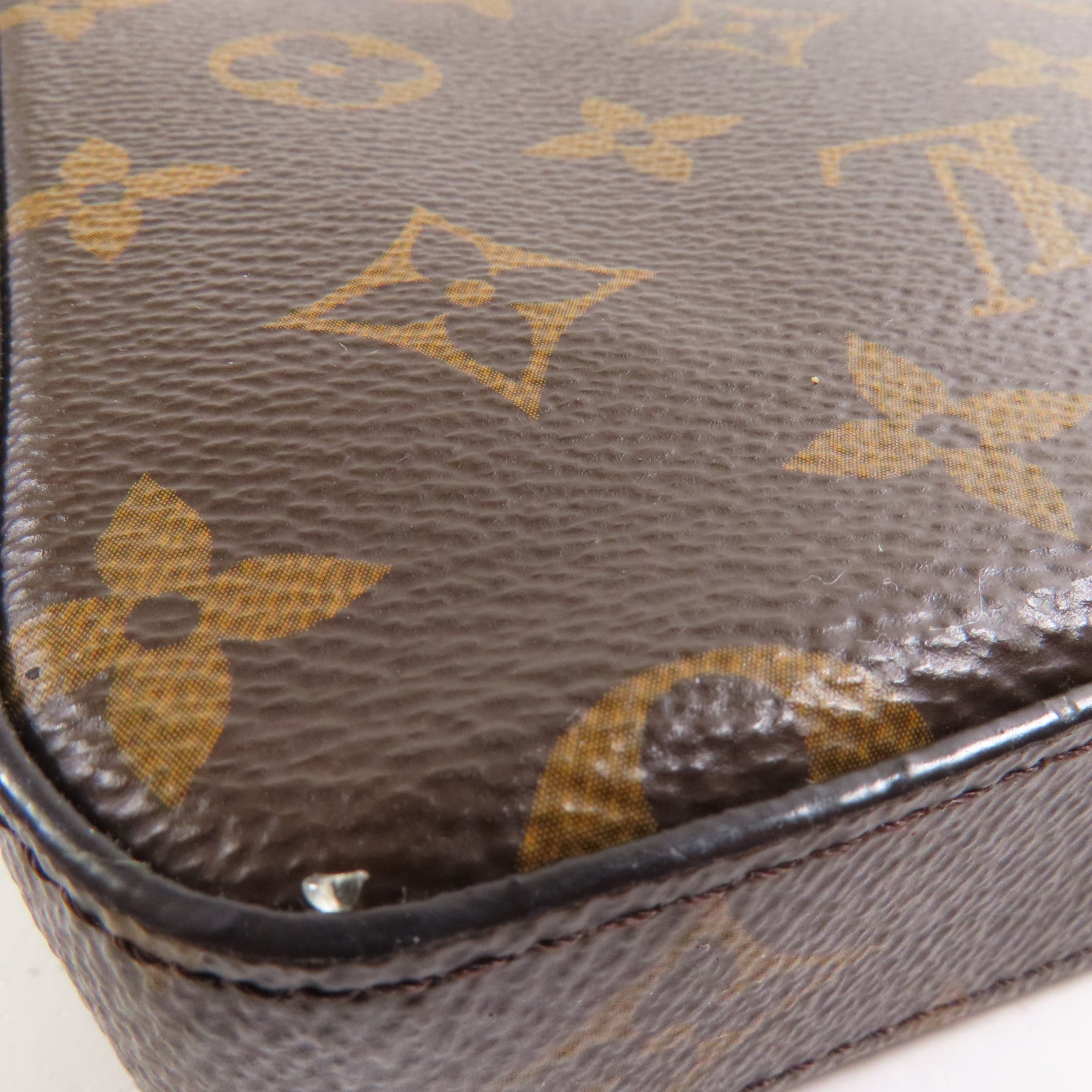 LOUIS VUITTON LV GHW Pochette Felicie Chain Shoulder Bag M61276 Monogram Brown