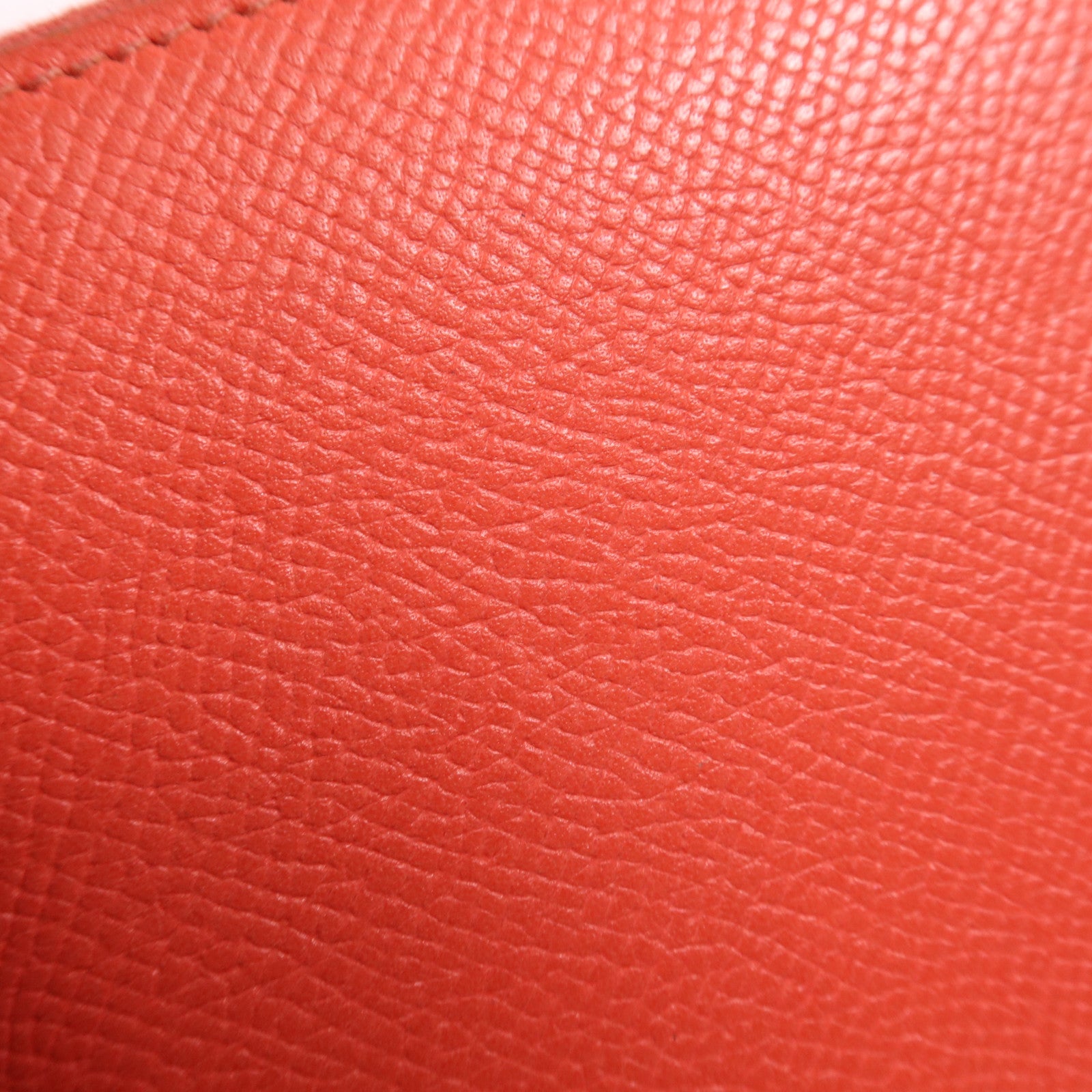 HERMES Clemence皮革Long Wallet銀扣長錢包Rose Jaipur