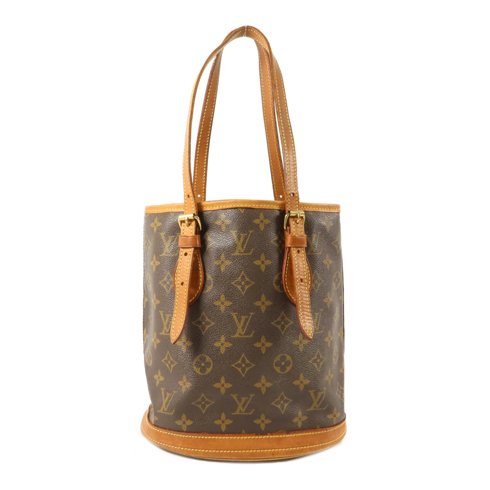 LOUIS VUITTON Monogram Bucket PM金扣手挽袋