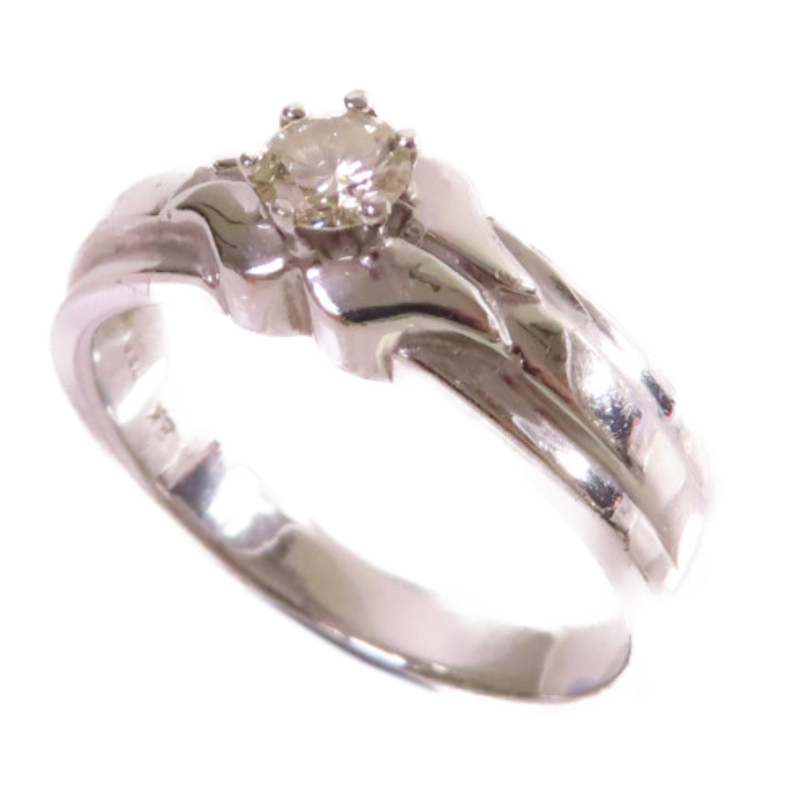 JEWELRY 【激減優惠】18K白金/鑽石Diamond Ring戒指US#4.75