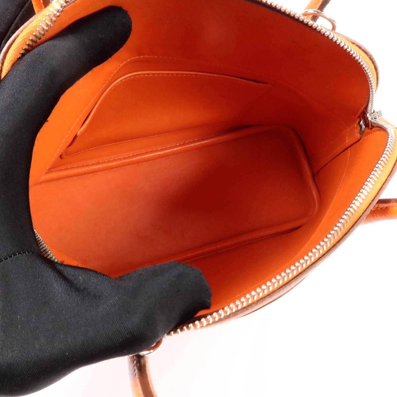 HERMES Epsom皮革Bolide 27手挽袋Feu