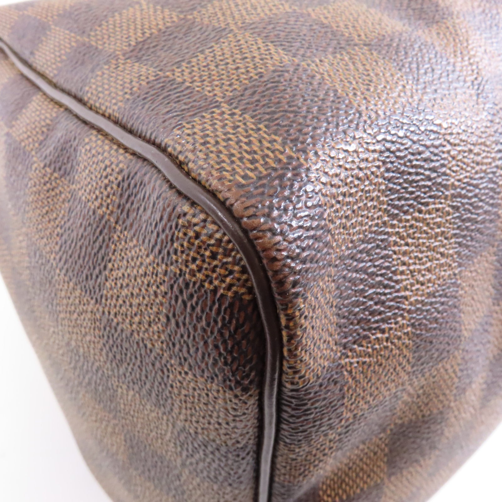 LOUIS VUITTON Damier Speedy30金扣手挽袋啡色