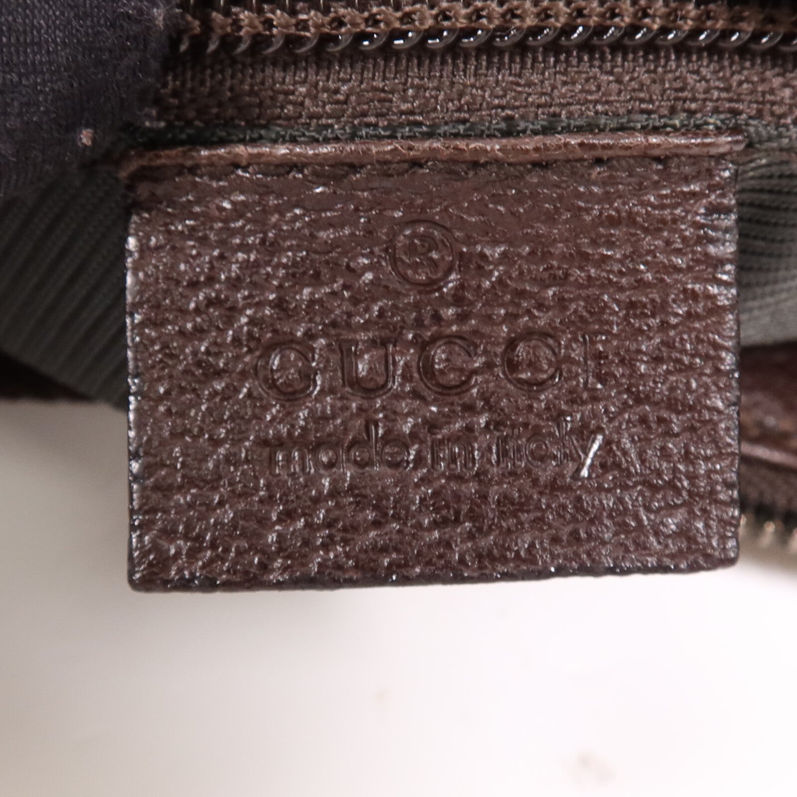 GUCCI 帆布Shoulder Bag銀扣肩背袋