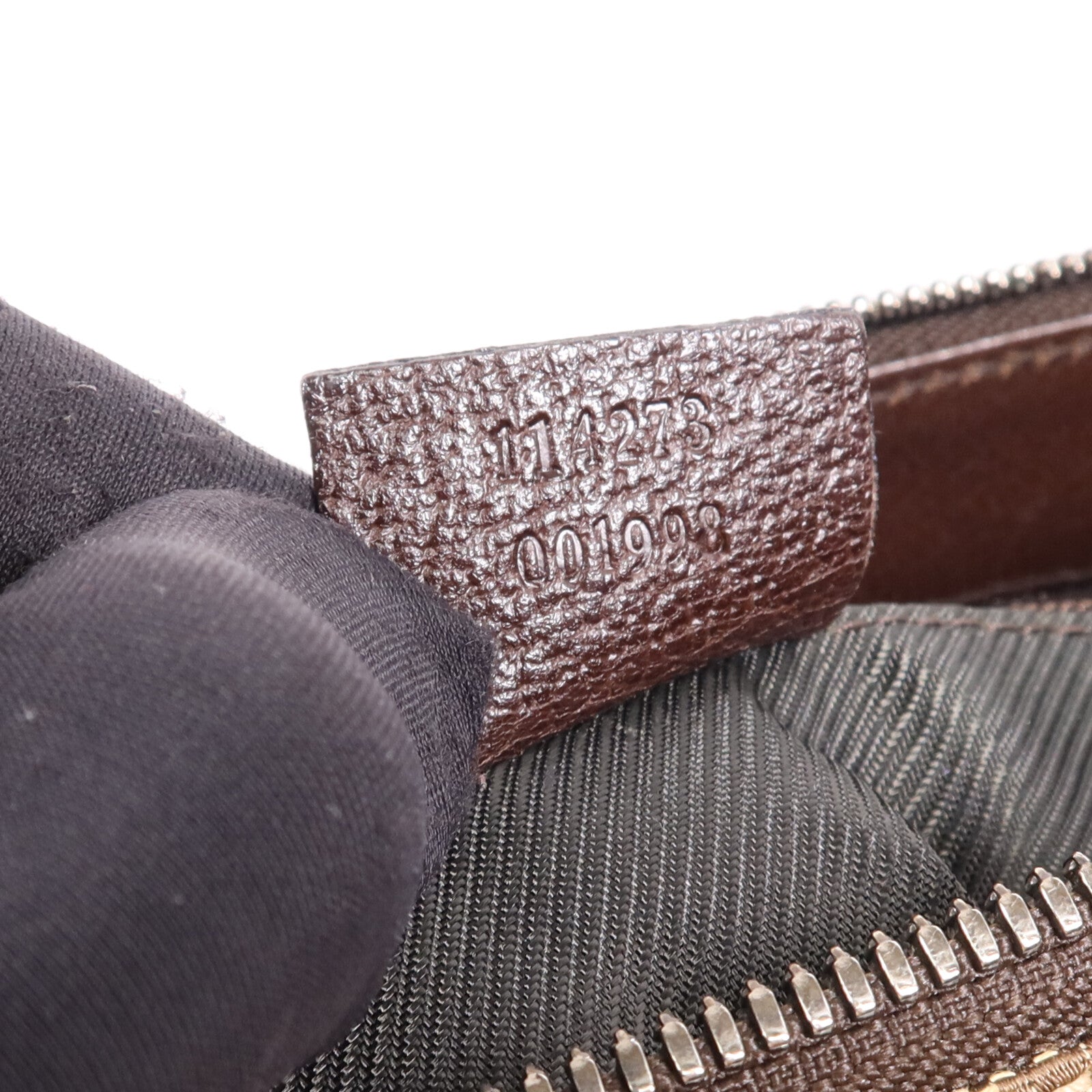 GUCCI 帆布Shoulder Bag銀扣肩背袋