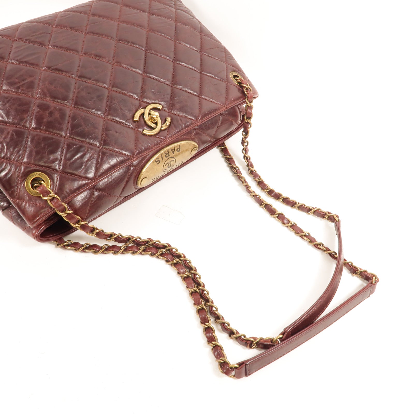 CHANEL 牛皮皮革Portopello Bowler肩背袋