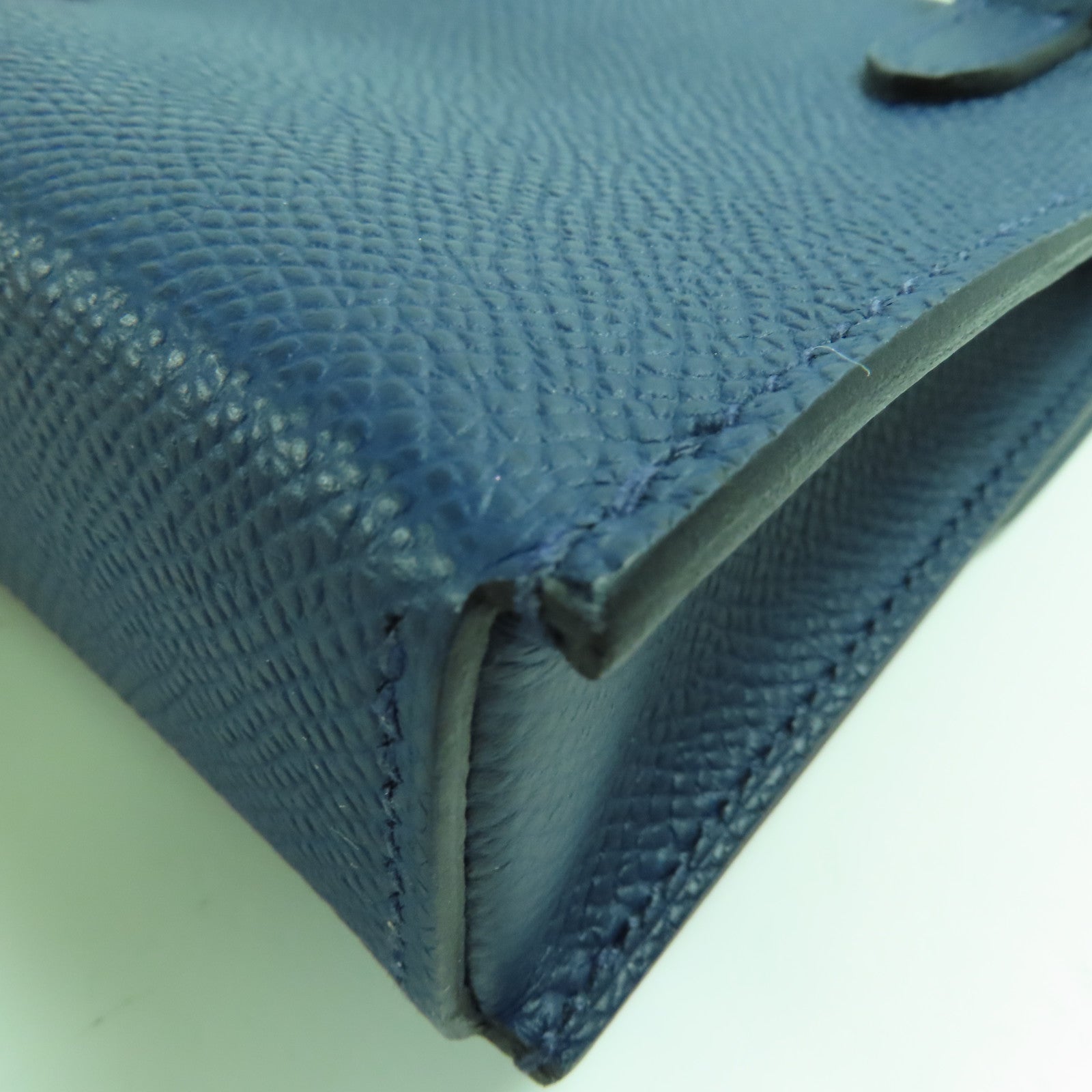 HERMES 【激減優惠】Epsom皮革Hermesnap Wallet銀扣肩背袋