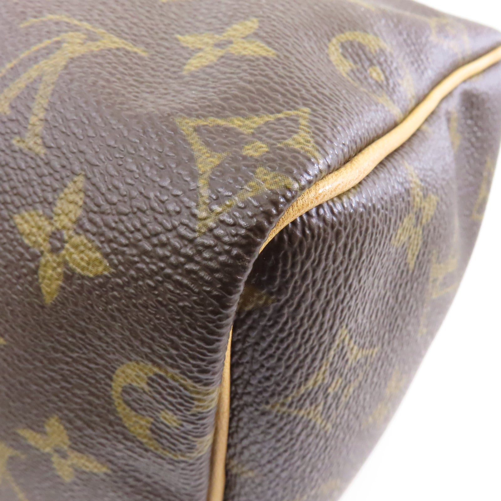 LOUIS VUITTON Monogram Speedy 25金扣手挽袋啡色