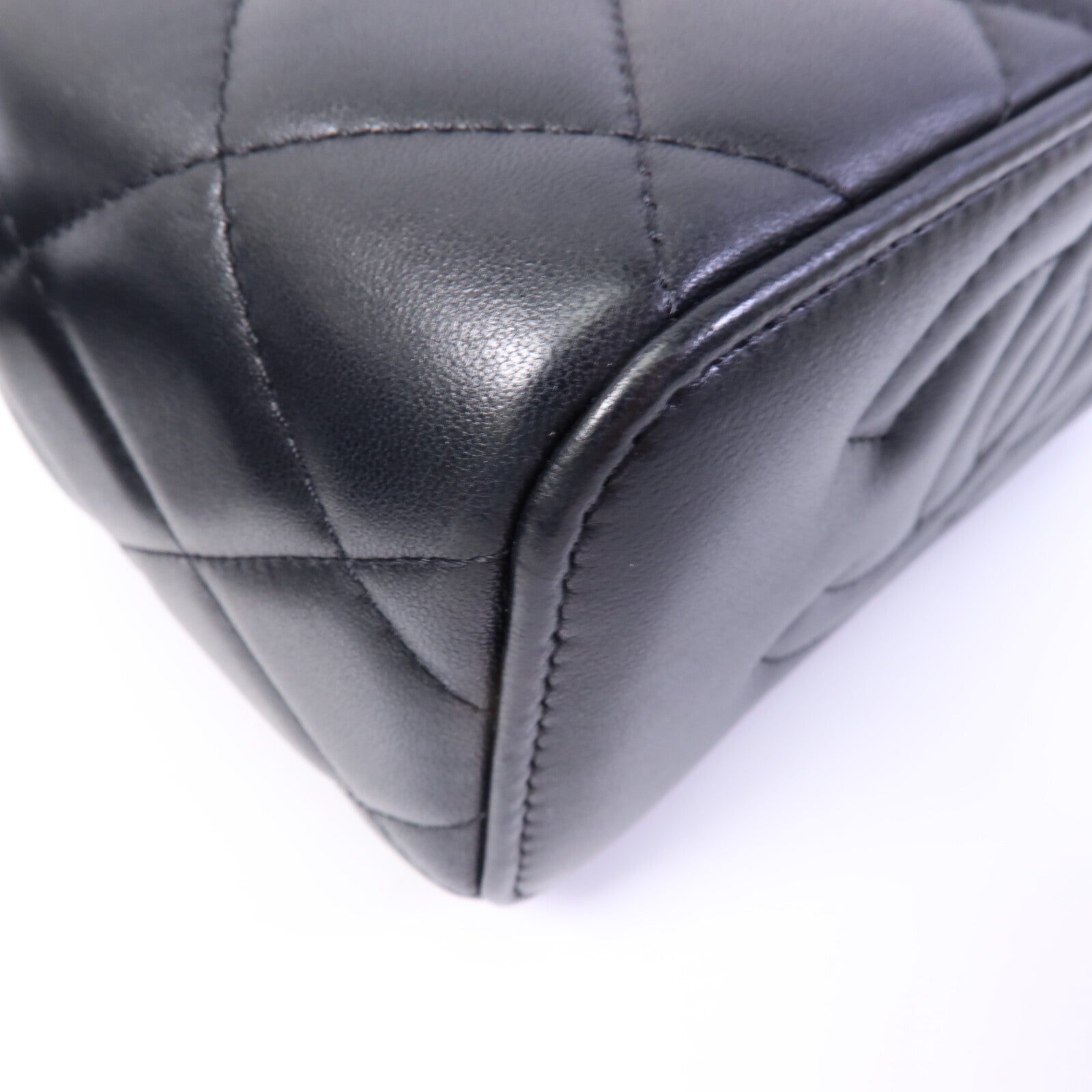 CHANEL 羊皮皮革Vanity Case鏈帶肩背袋