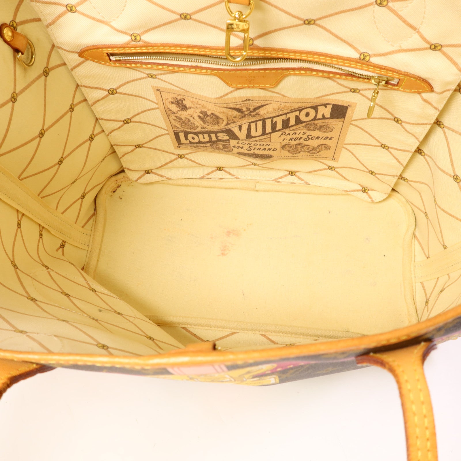 LOUIS VUITTON Monogram Summer Trunk Neverfull MM金扣肩背袋