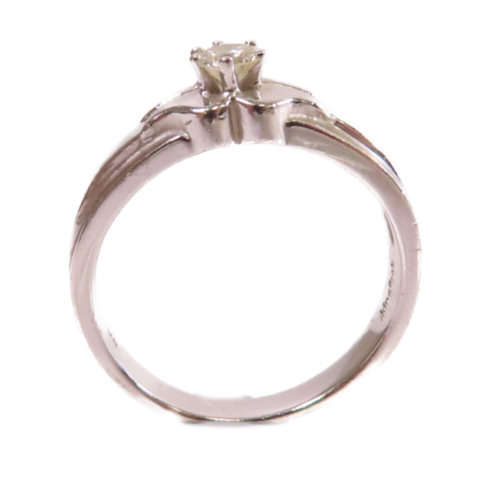 JEWELRY 【激減優惠】18K白金/鑽石Diamond Ring戒指US#4.75