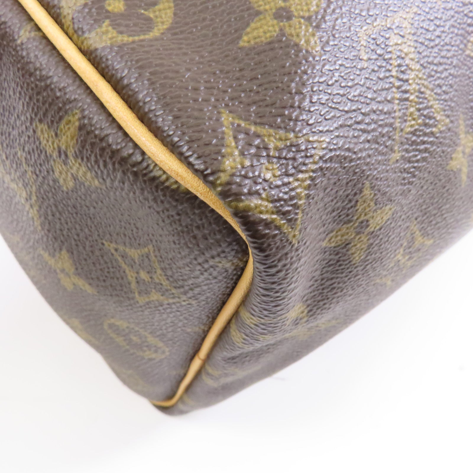 LOUIS VUITTON Monogram Speedy 25金扣手挽袋啡色