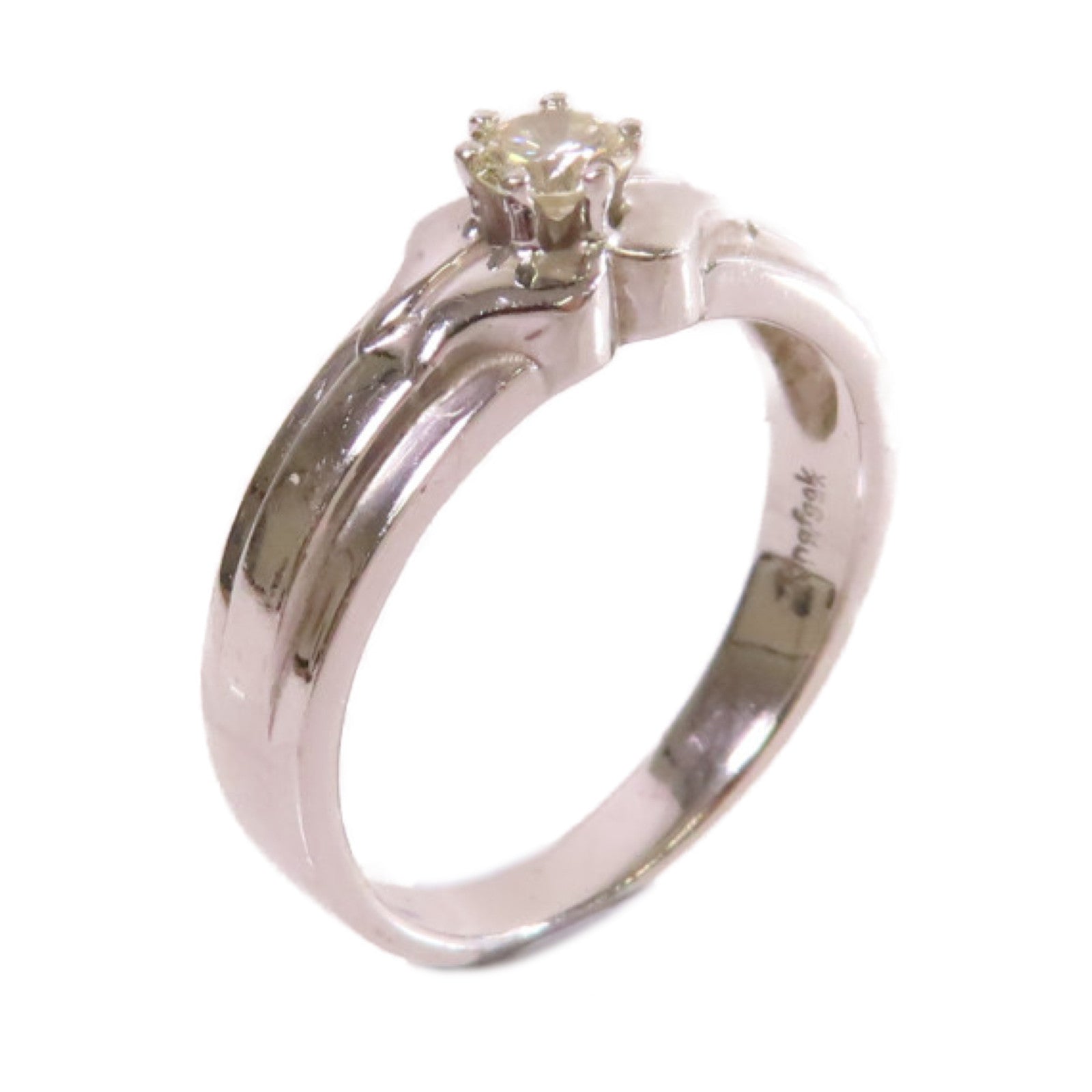 JEWELRY 【激減優惠】18K白金/鑽石Diamond Ring戒指US#4.75