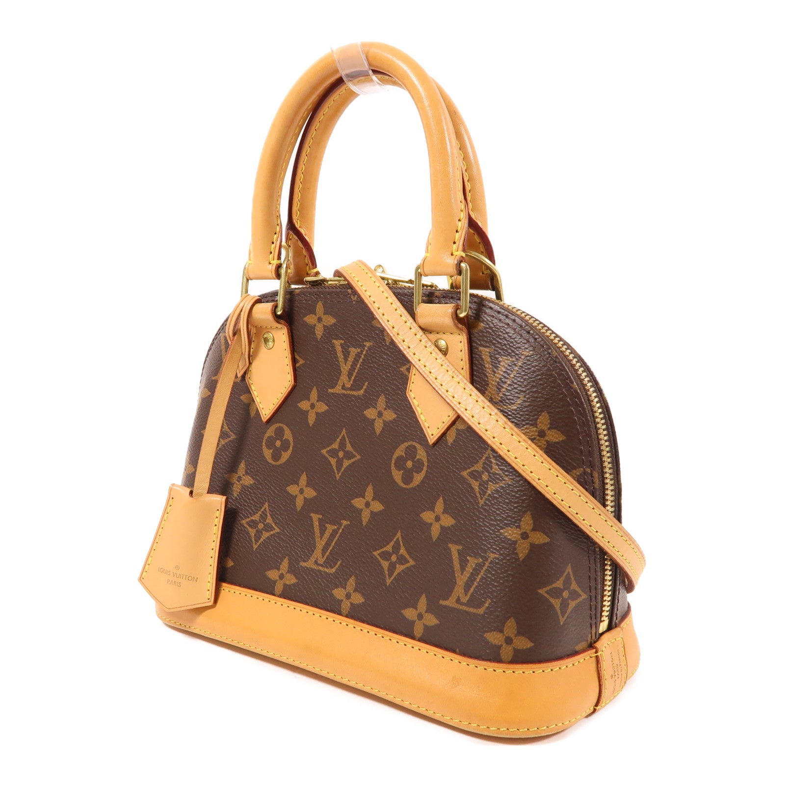 LOUIS VUITTON LV GHW Alma BB 2 Way Shoulder Bag Handbag M53152 Monogram Brown