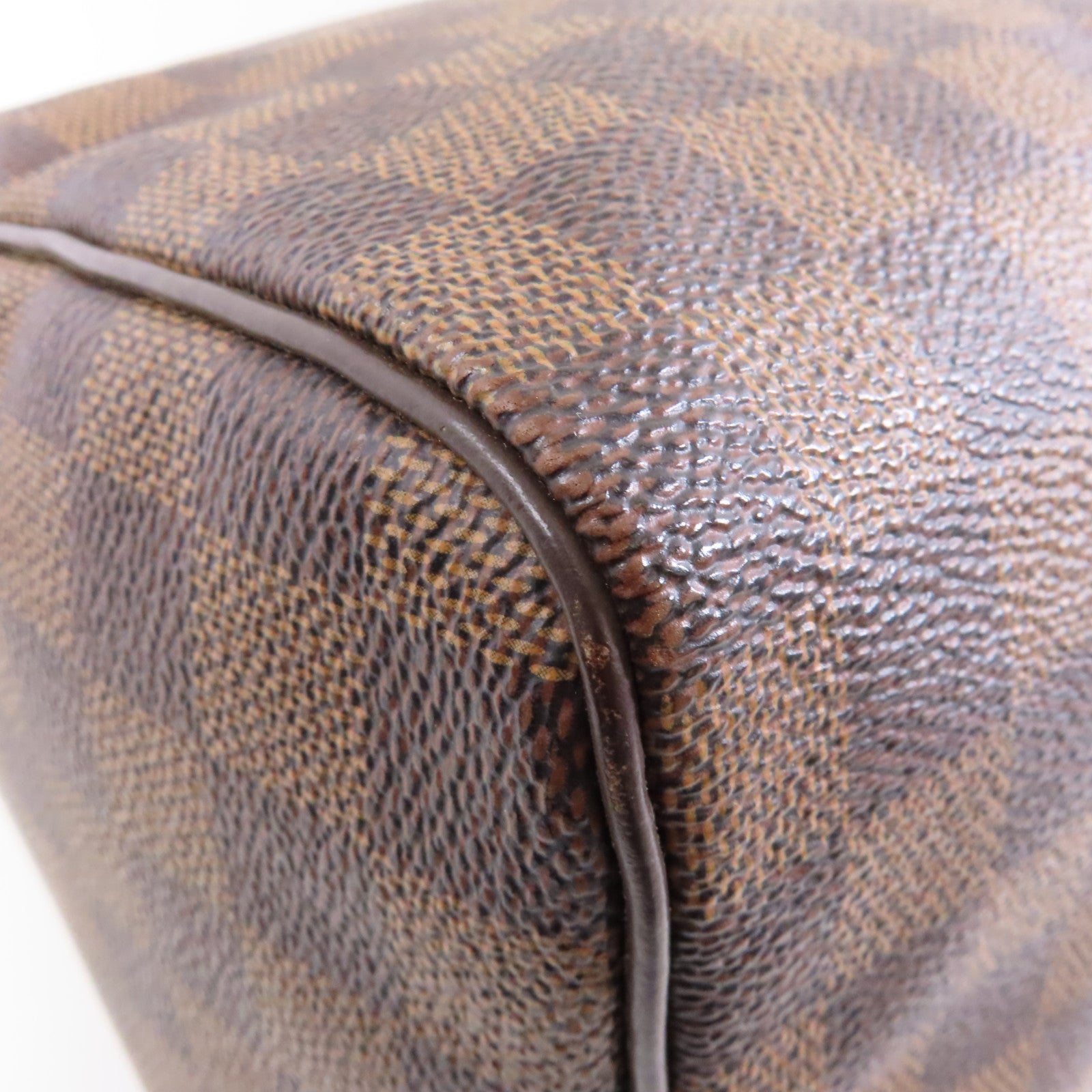 LOUIS VUITTON Damier Speedy30金扣手挽袋啡色
