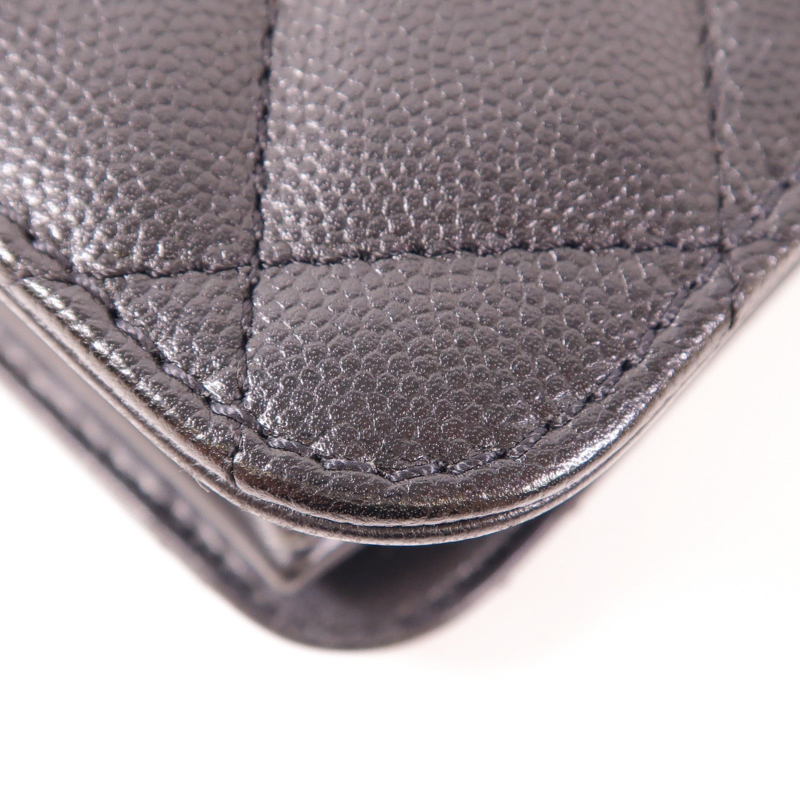 CHANEL 牛皮皮革Chain Shoulder金扣手挽肩背兩用袋