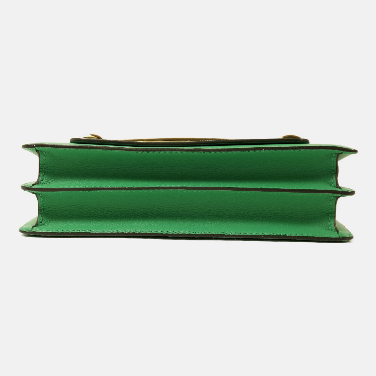 HERMES Evercolor皮革Roulis 23金扣肩背袋Menthe