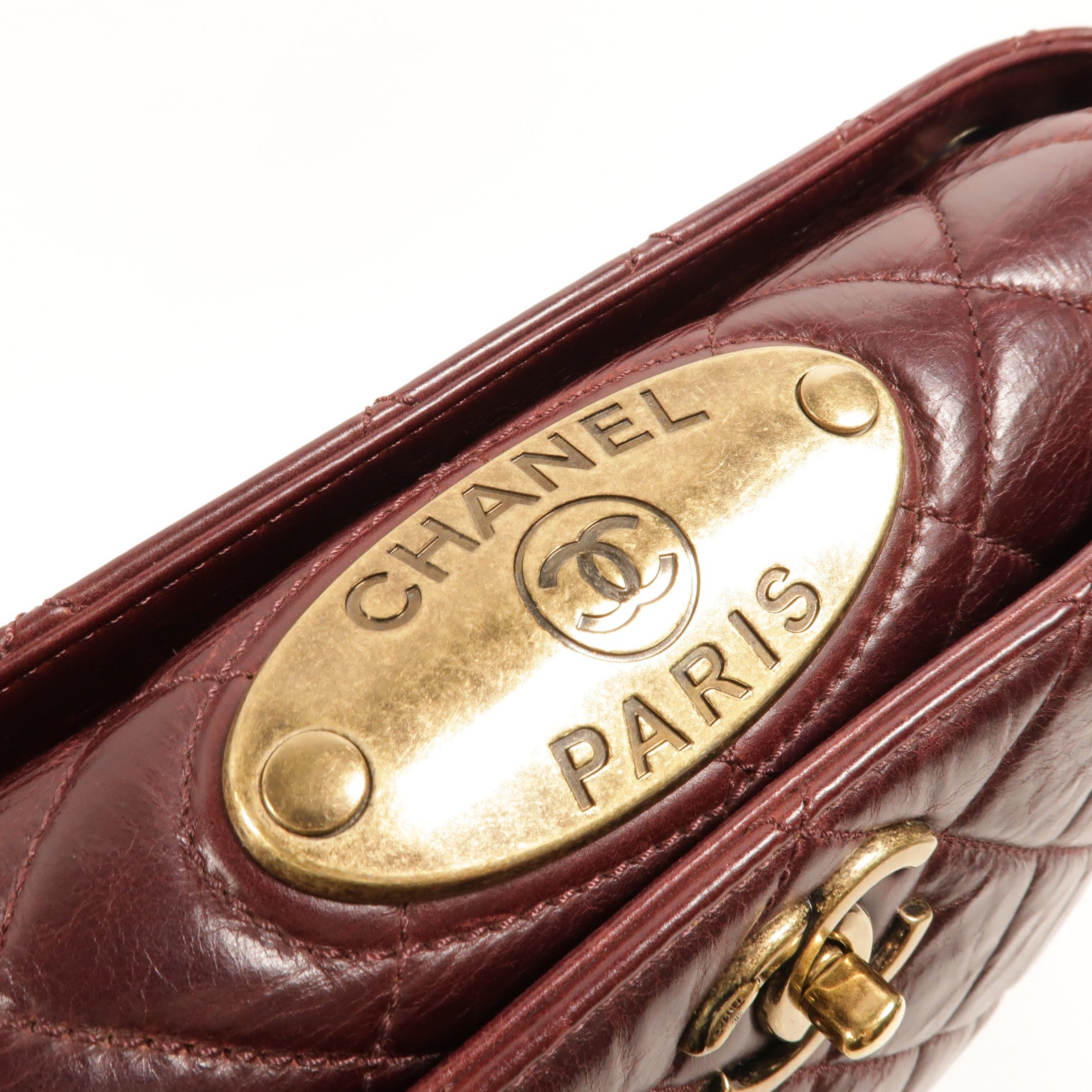 CHANEL 牛皮皮革Portopello Bowler肩背袋