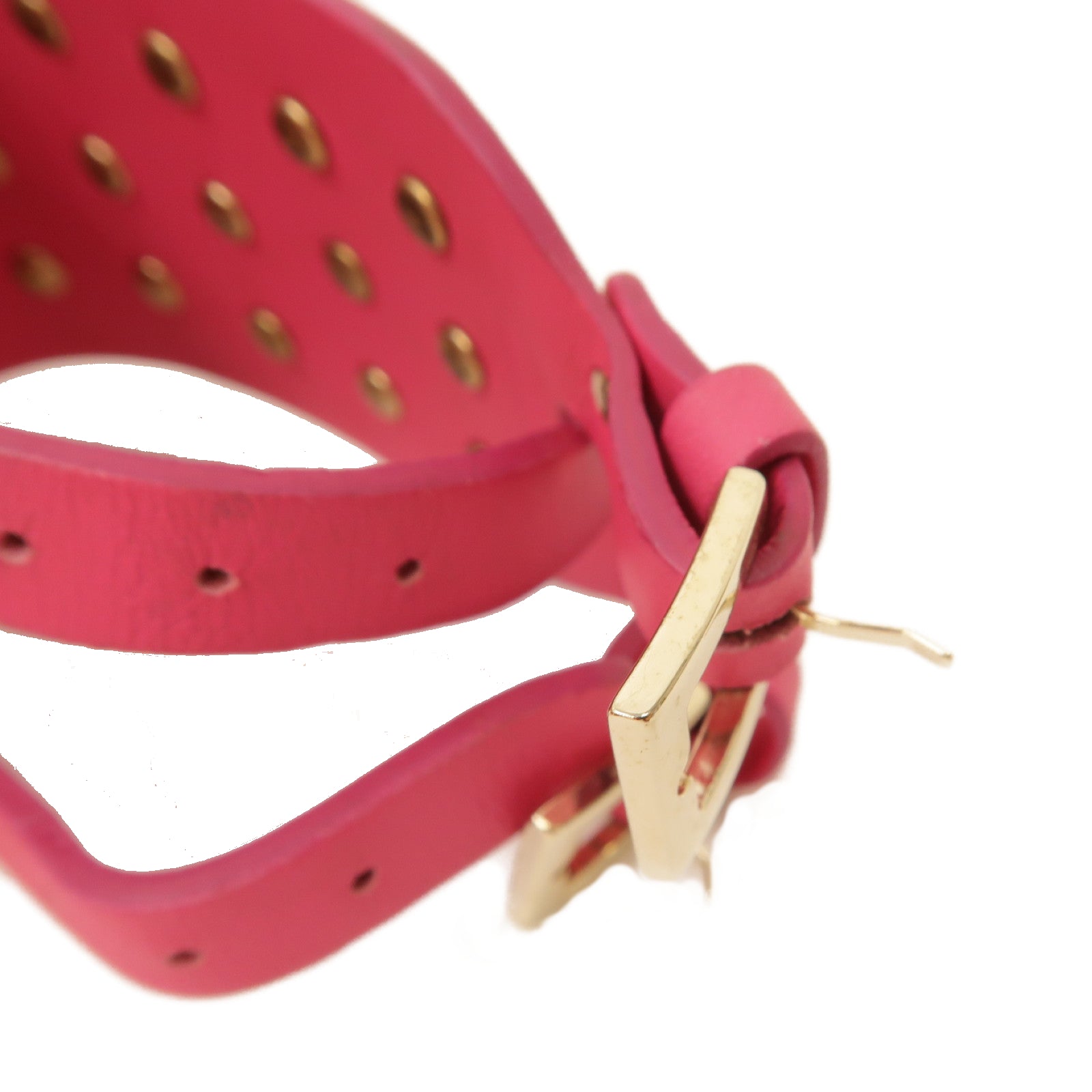 Valentino 牛皮皮革Bracelet手鏈粉紅色