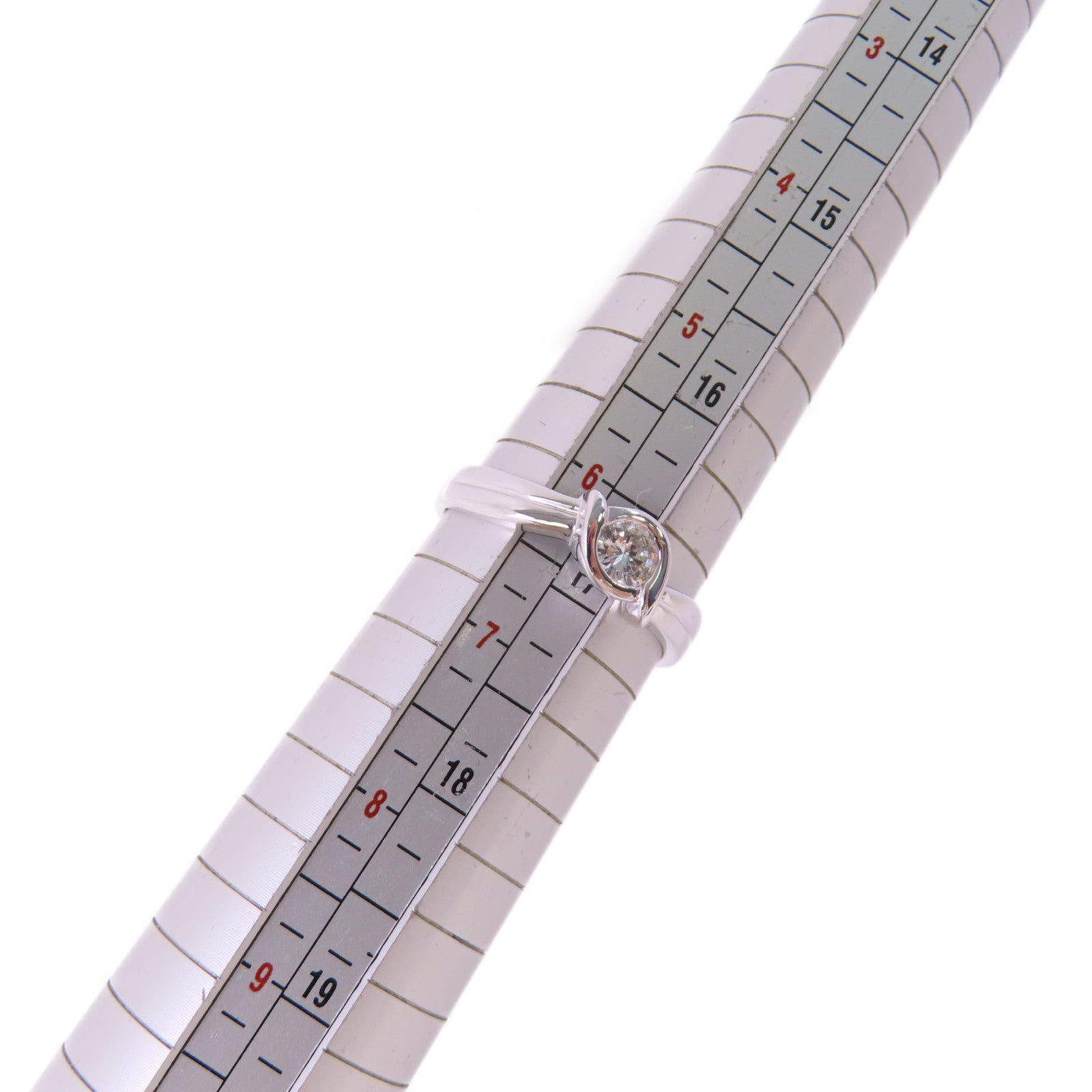 JEWELRY 【激減優惠】18K白金/0.32ct鑽石Diamond Ring戒指US#6.5