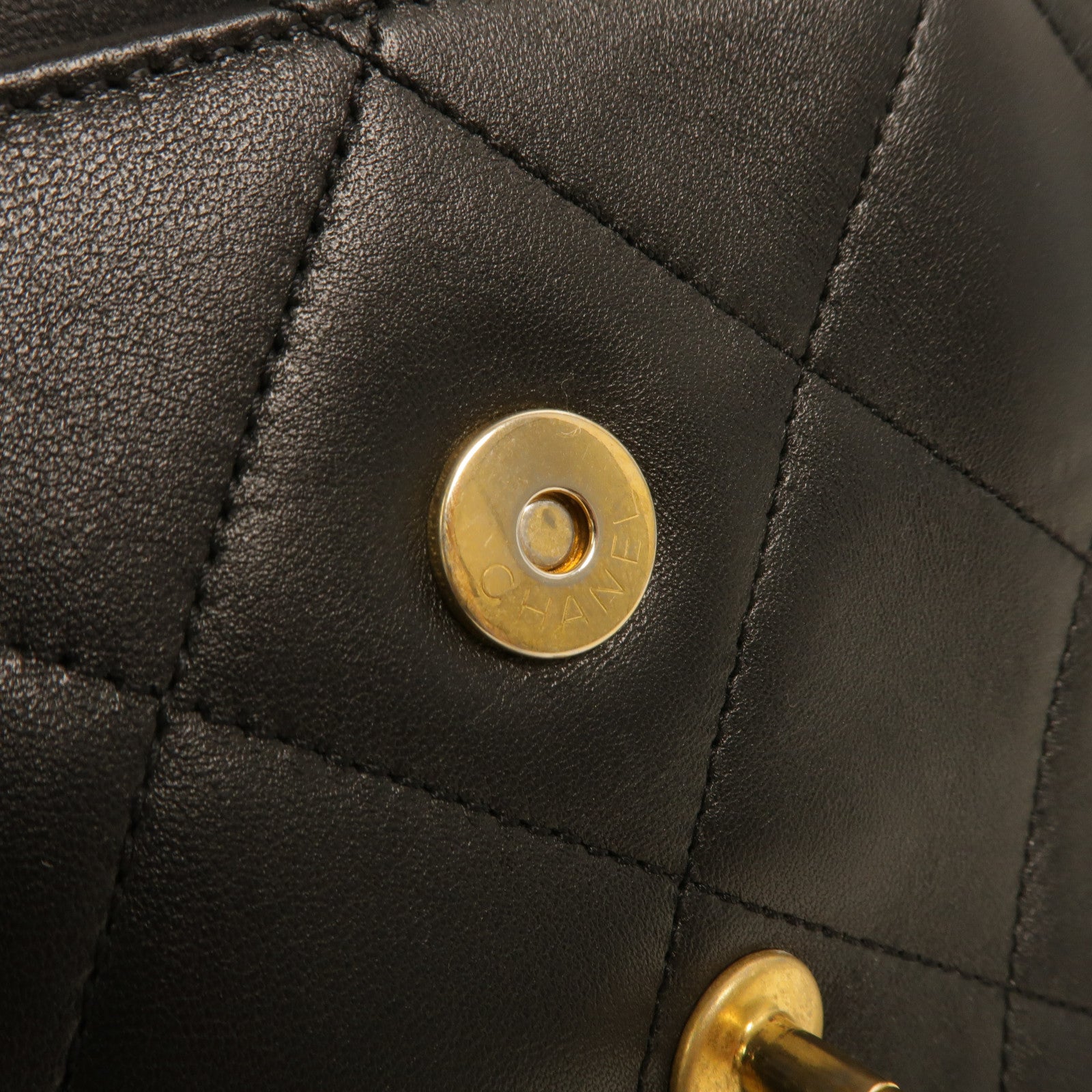 CHANEL 牛皮皮革A Real Catch Flap Bag鏈帶手挽肩背兩用袋
