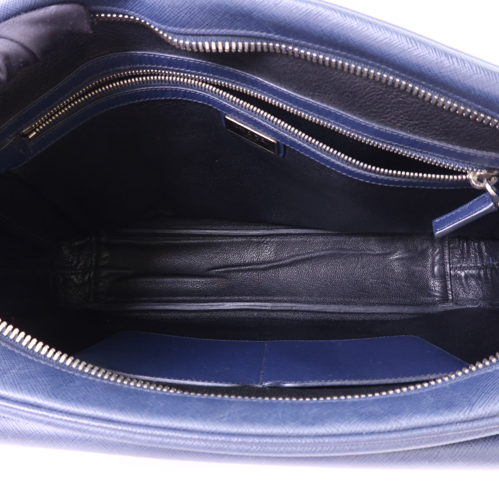 PRADA Saffiano皮革Shoulder Bag銀扣肩背袋