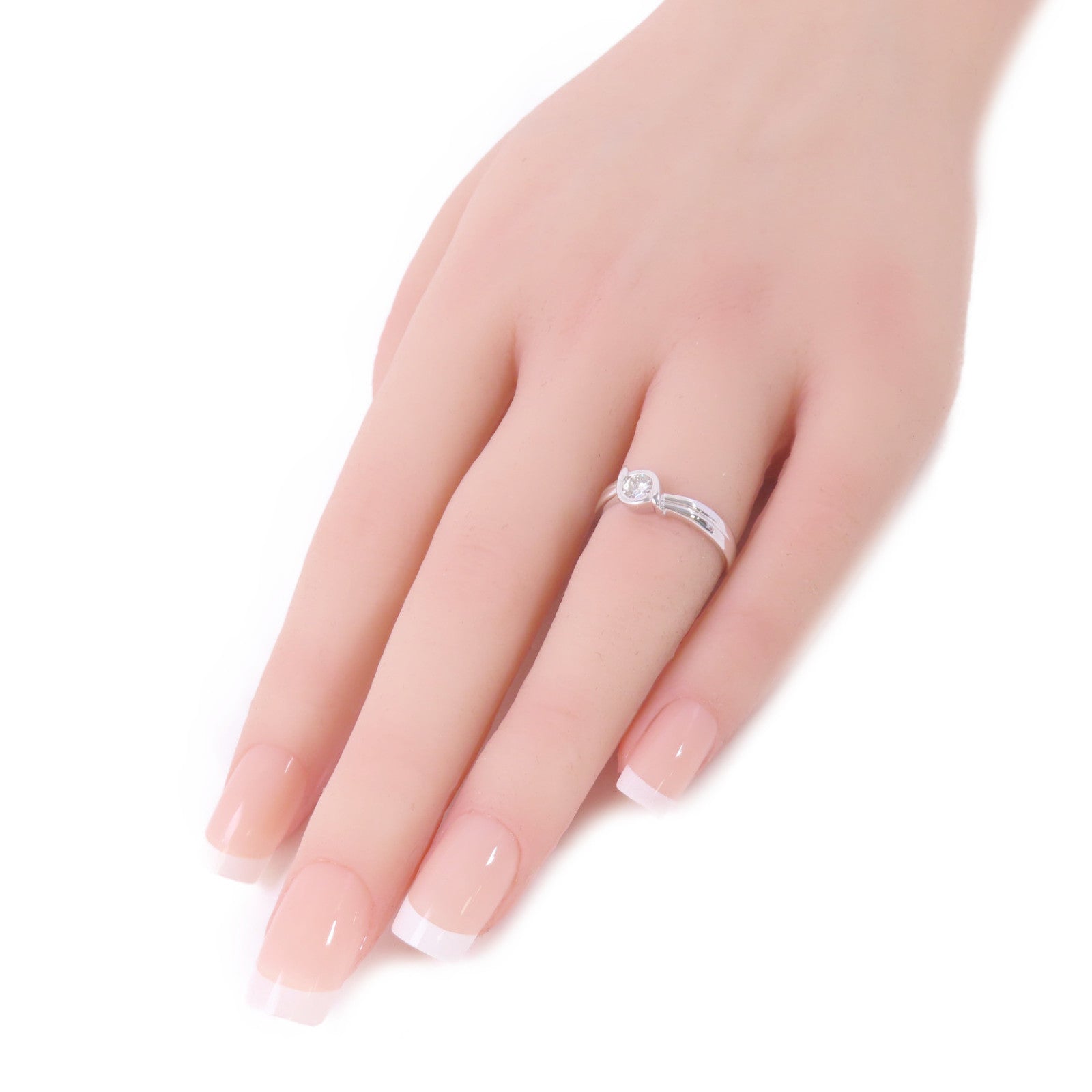 JEWELRY 【激減優惠】18K白金/0.32ct鑽石Diamond Ring戒指US#6.5