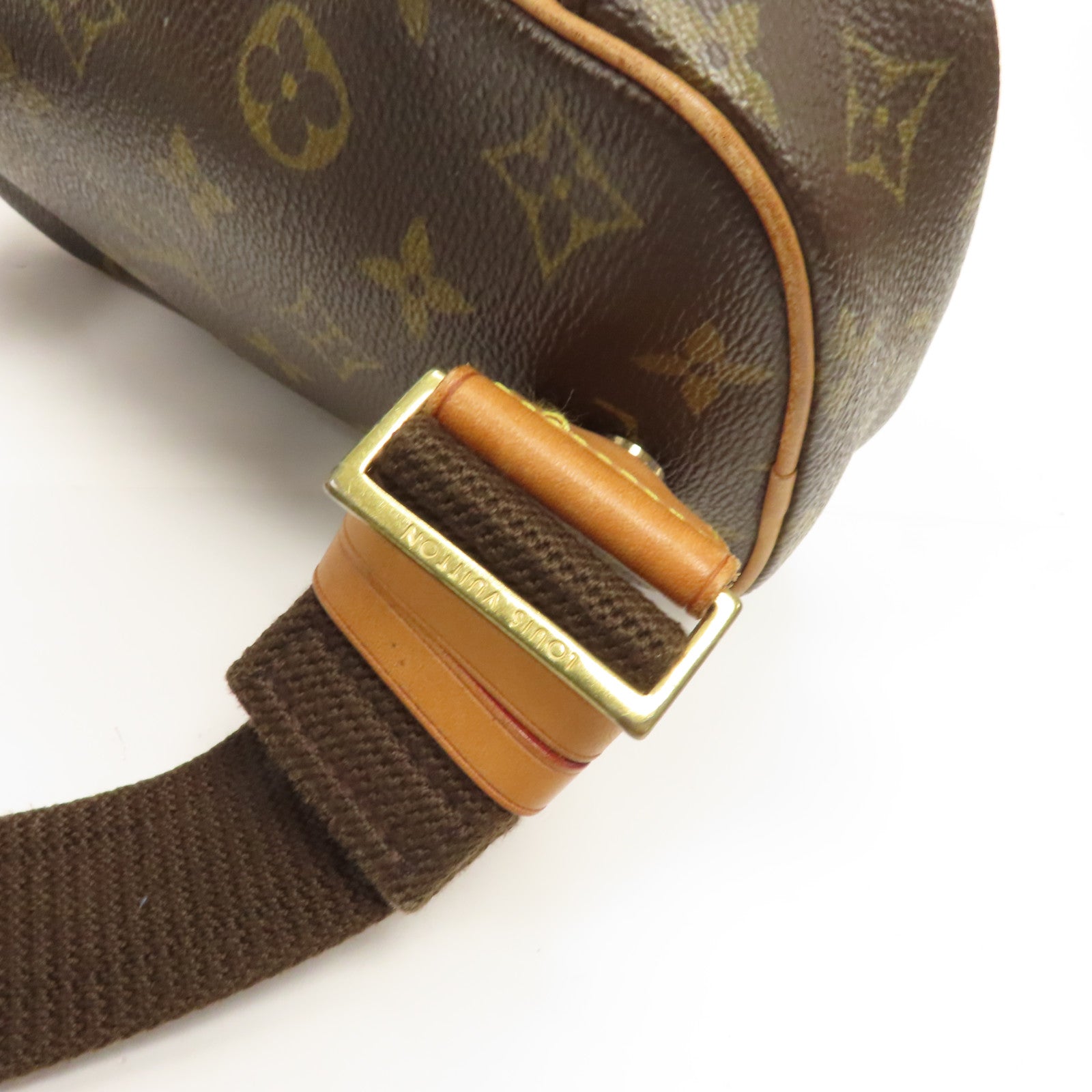 LOUIS VUITTON 【激減優惠】Monogram Pochette Gange金扣腰包棕色