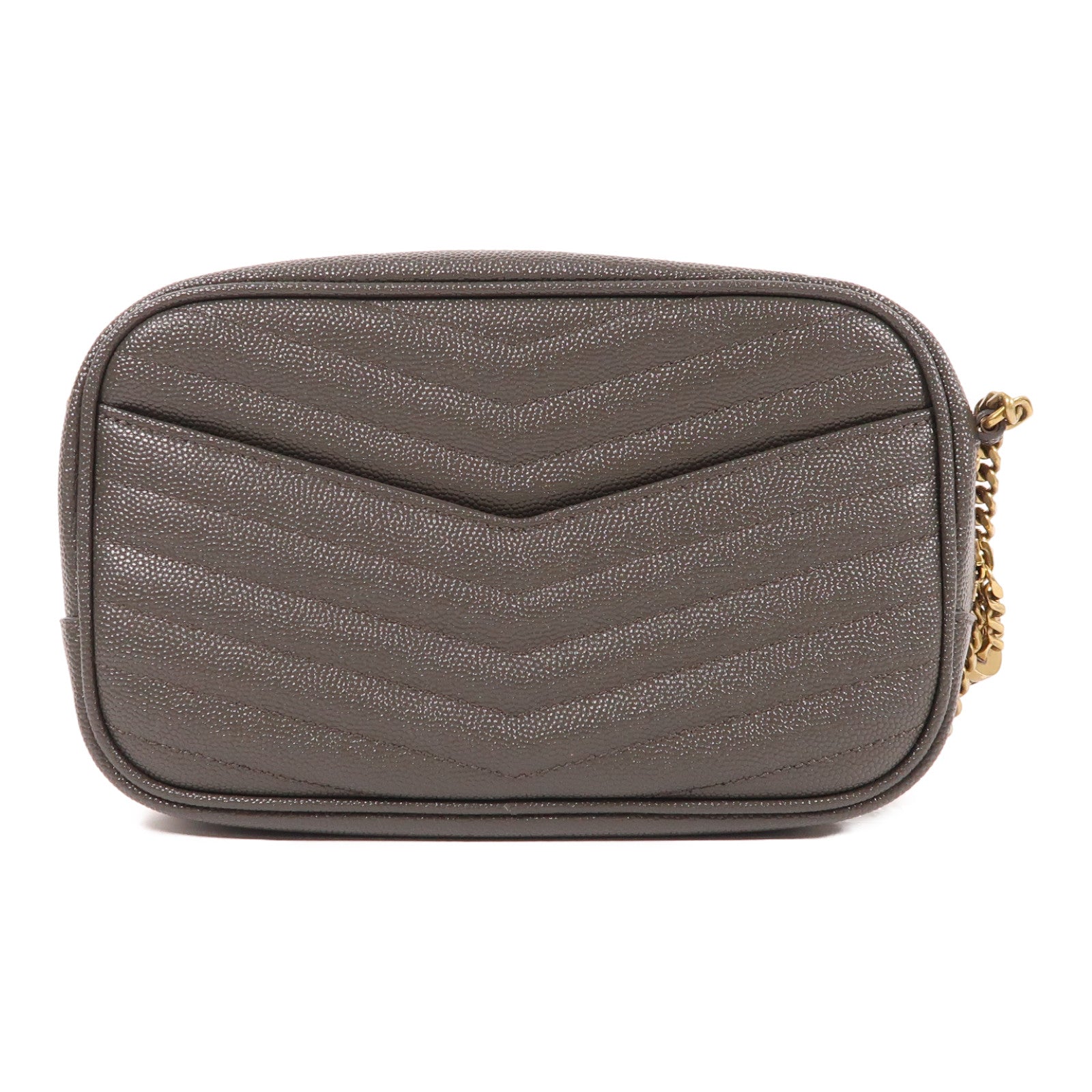 SAINT LAURENT 牛皮皮革Lou Mini Bag金扣鏈帶肩背袋
