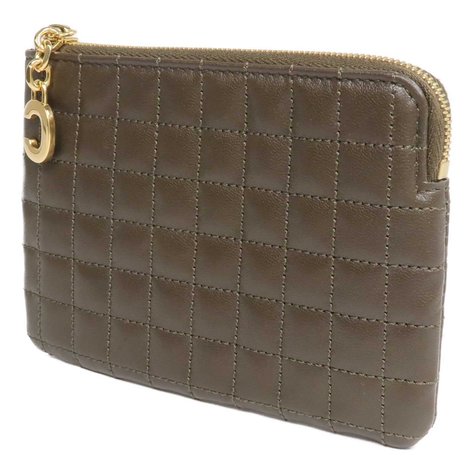 CELINE 牛皮皮革C Charm Coin Pouch零錢包