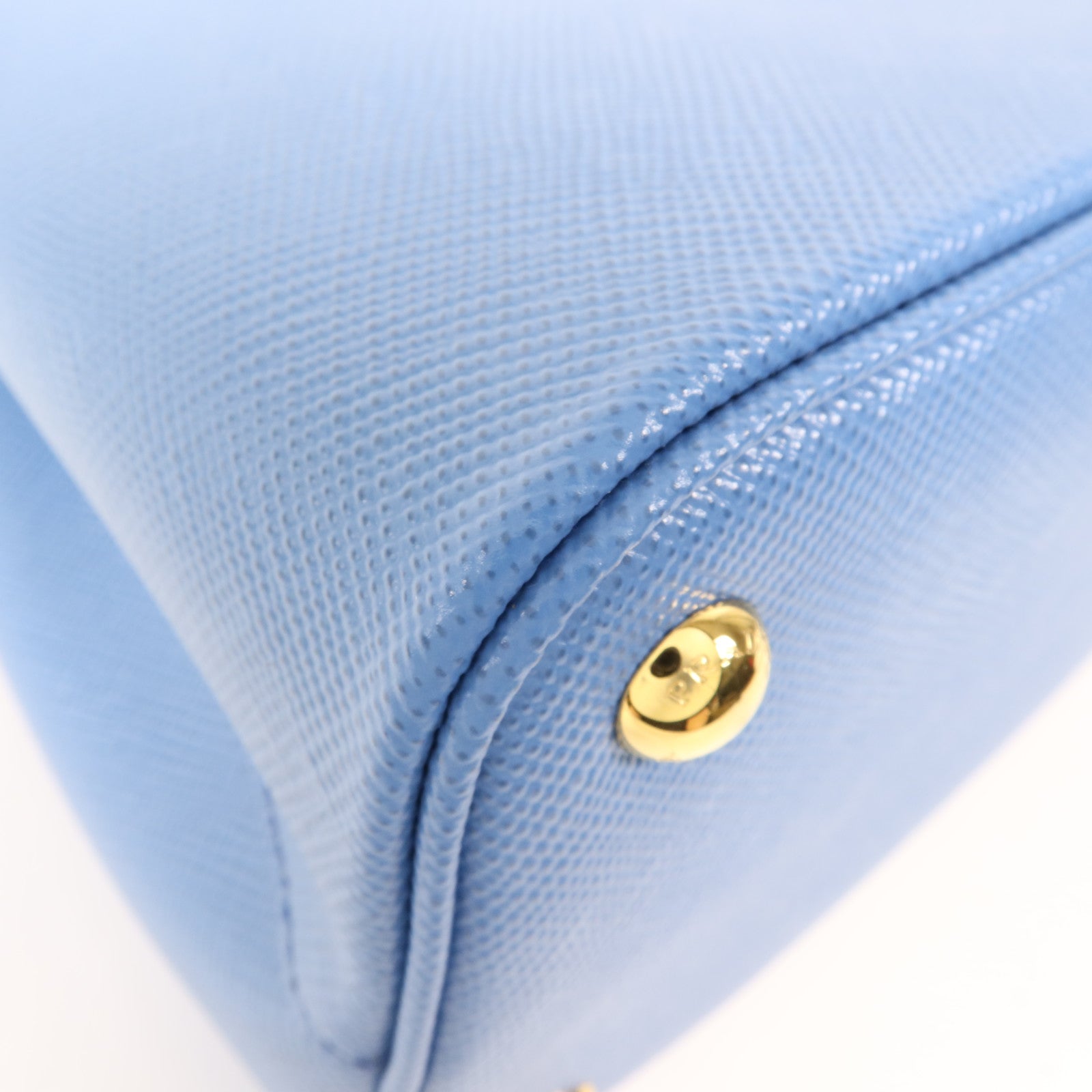 PRADA 牛皮皮革Double Saffiano金扣手挽肩背兩用袋