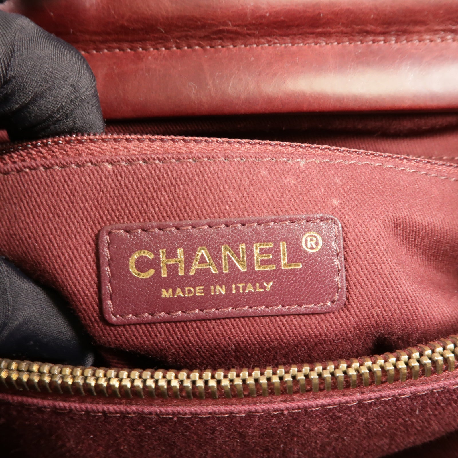 CHANEL 牛皮皮革Portopello Bowler肩背袋