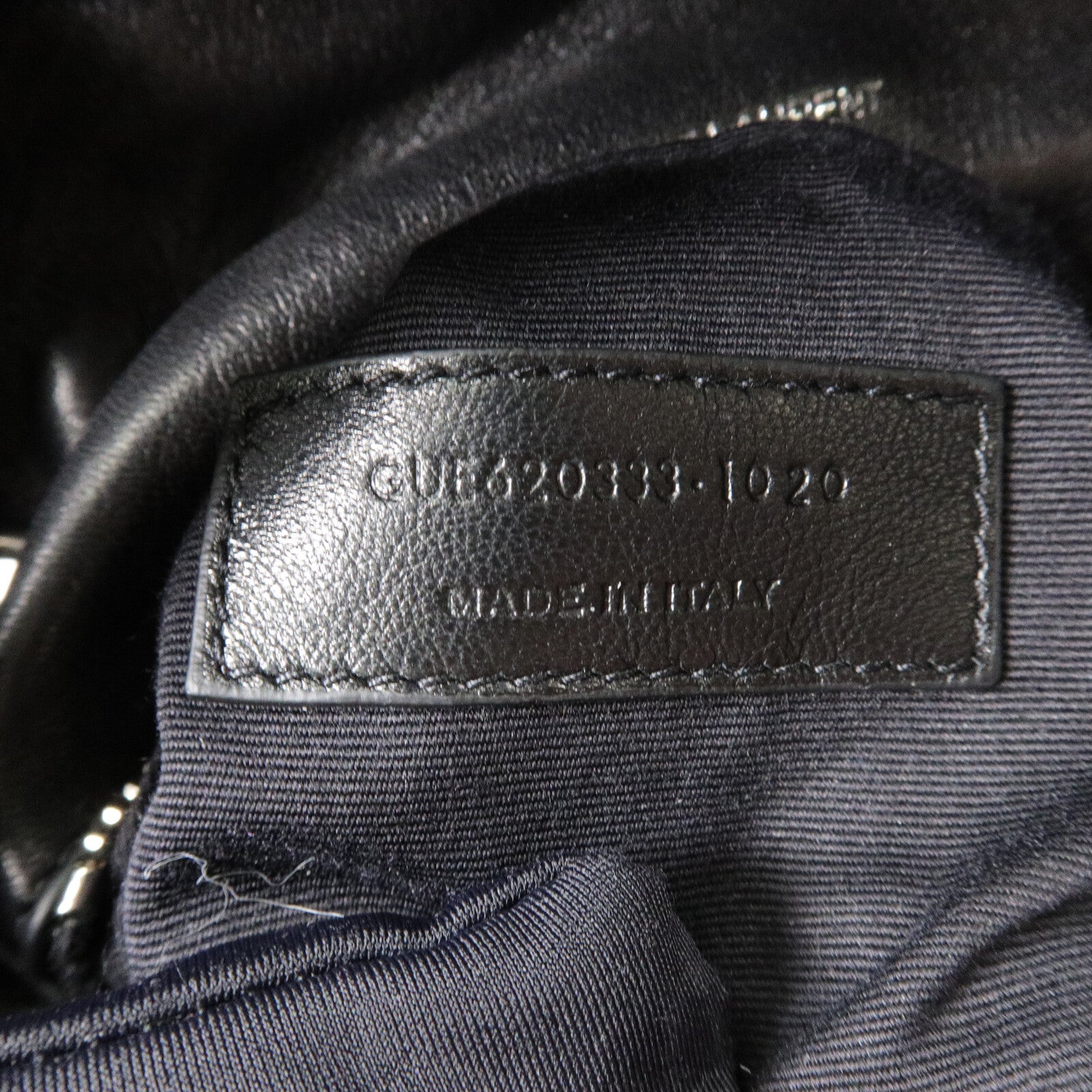 SAINT LAURENT 羊皮皮革Puffer Toy鏈帶肩背袋